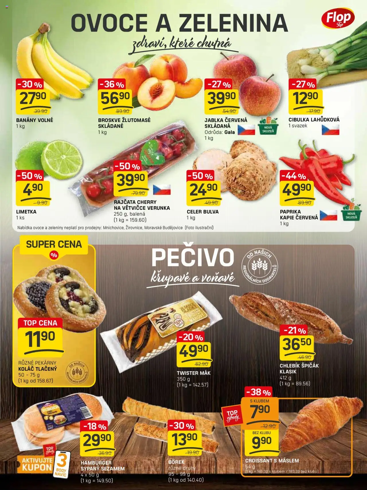 Flop leták - FlopTop od 27.08.2025 | Strana: 3 | Produkty: Hamburger, Broskve, Paprika, Zelenina