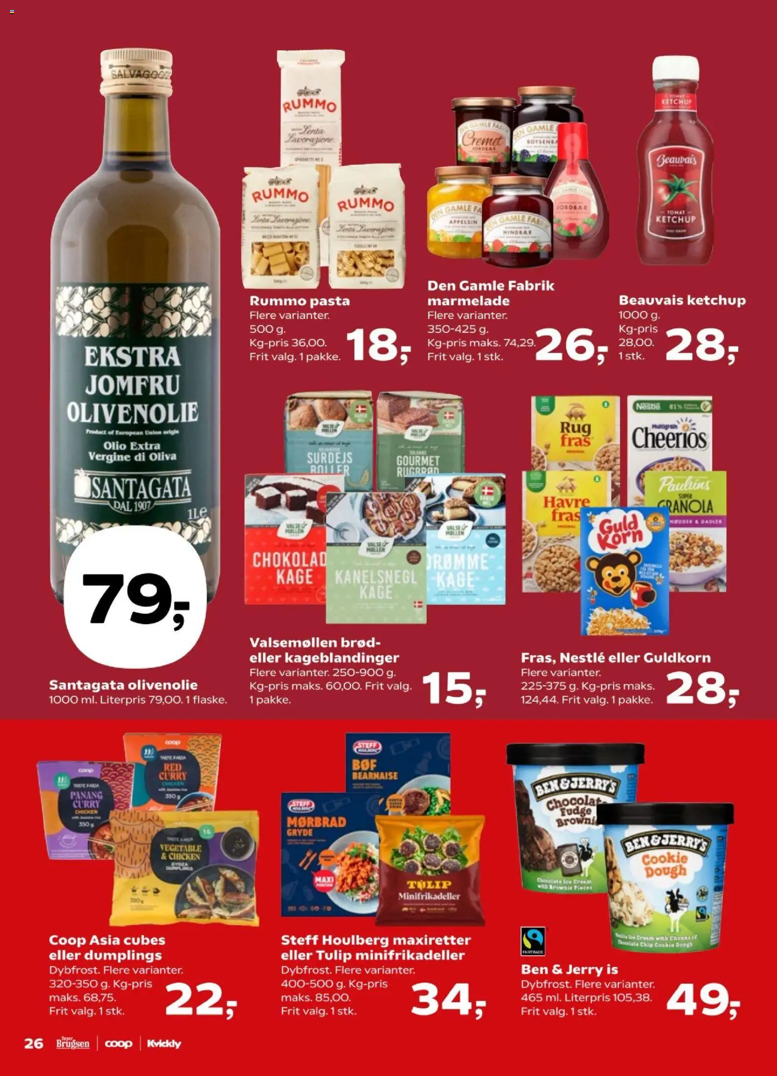Kvickly tilbudsavis – gyldig fra 13.03.2026 | Side: 27 | Produkter: Pasta, Ketchup, Marmelade, Dadler