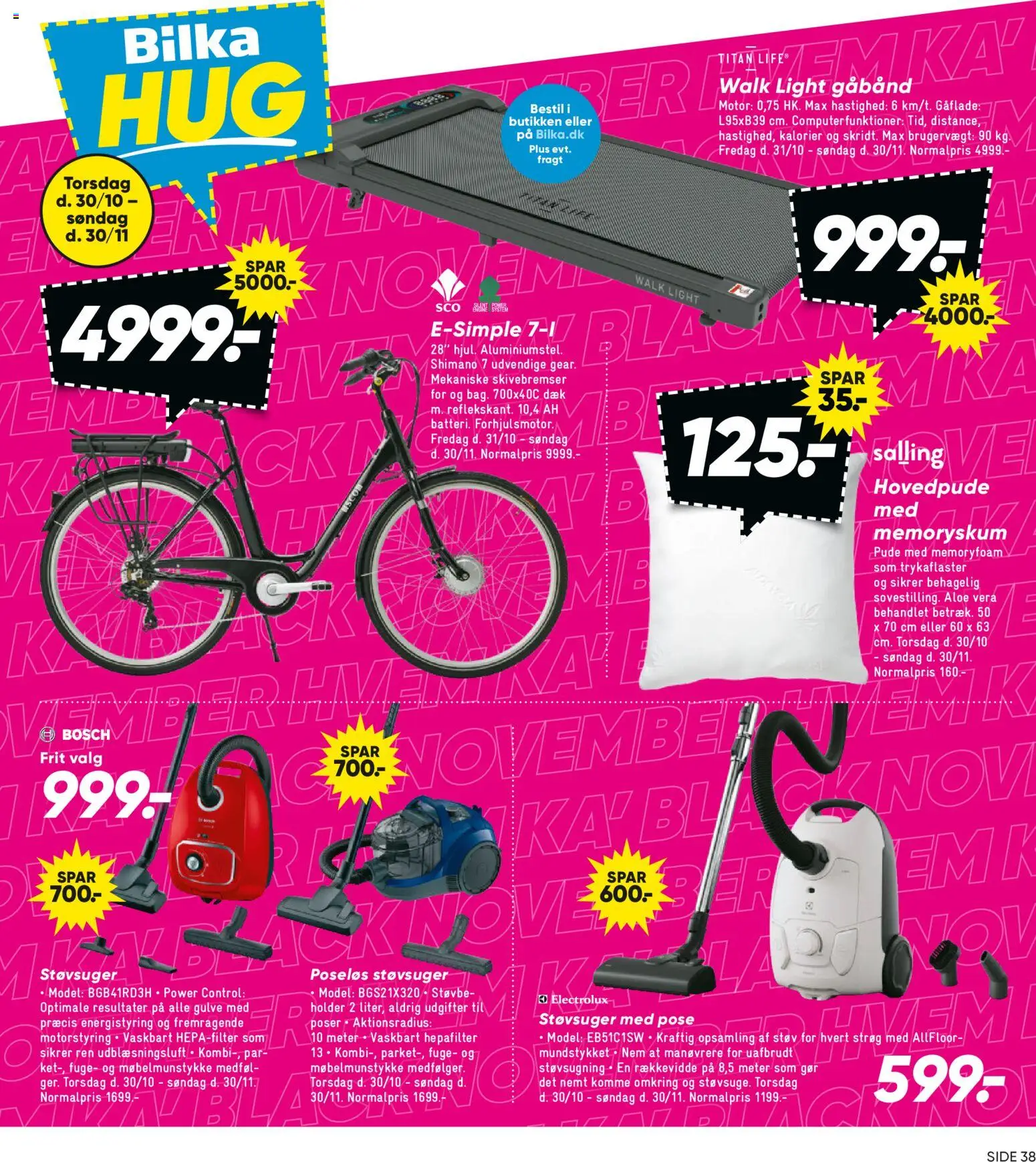 Bilka tilbudsavis – gyldig fra 14.11.2025 | Side: 27 | Produkter: Pude, Computer, Søm, Støvsuger