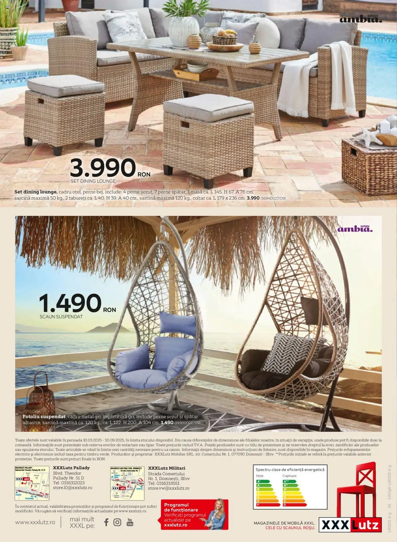 XXXLutz catalog - Grădină – valabil de la 10.03.2025 | Pagină: 52 | Produse: Fotoliu, Masă, Scaun, Colțar