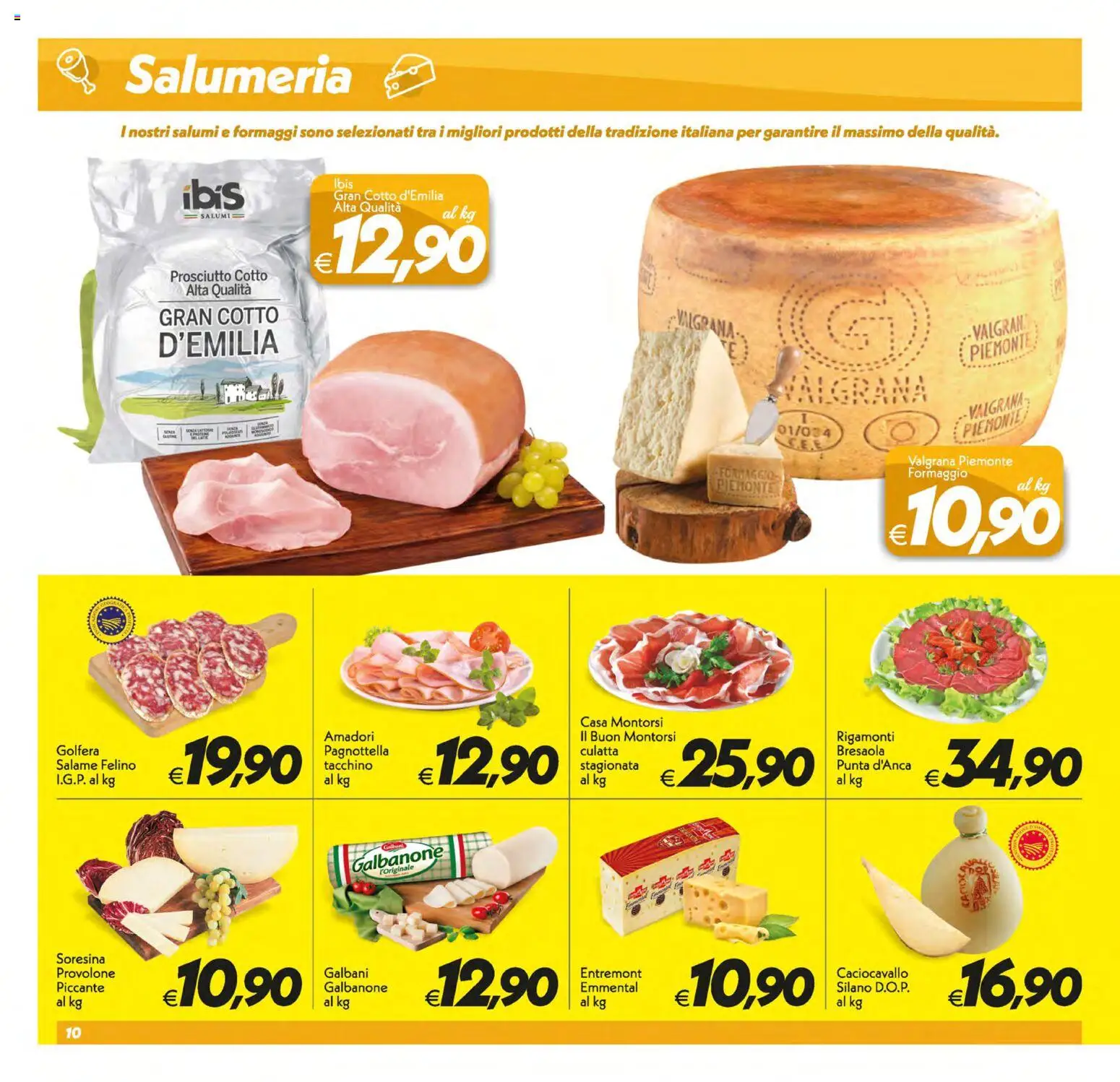 Volantino SuperConveniente del 13.01.2026 | Pagina: 10 | Prodotti: Provolone, Prosciutto Cotto, Formaggio, Prosciutto