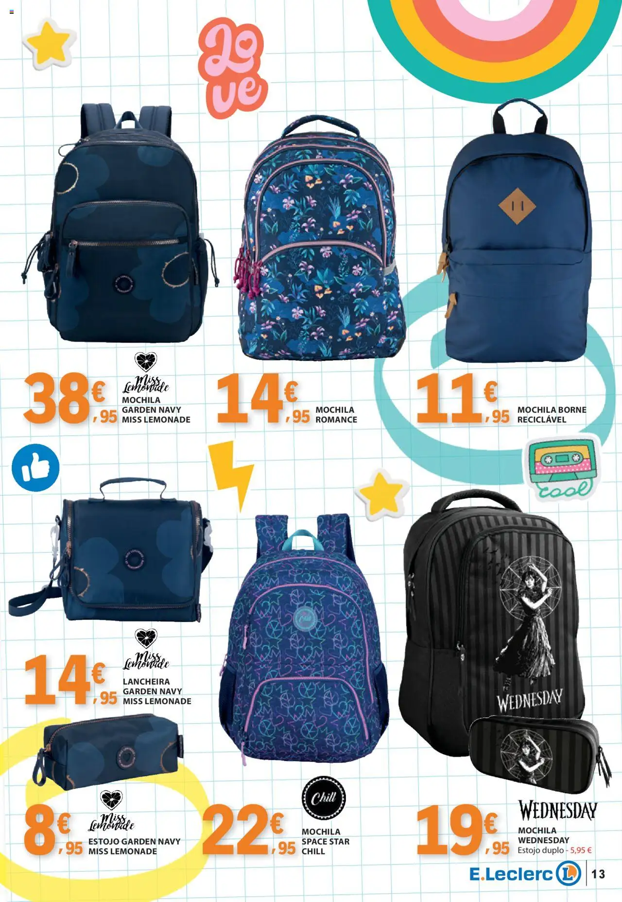 E.Leclerc - Folheto Regresso Aulas │ válido de 05.08.2025 | Página: 13 | Produtos: Mochila