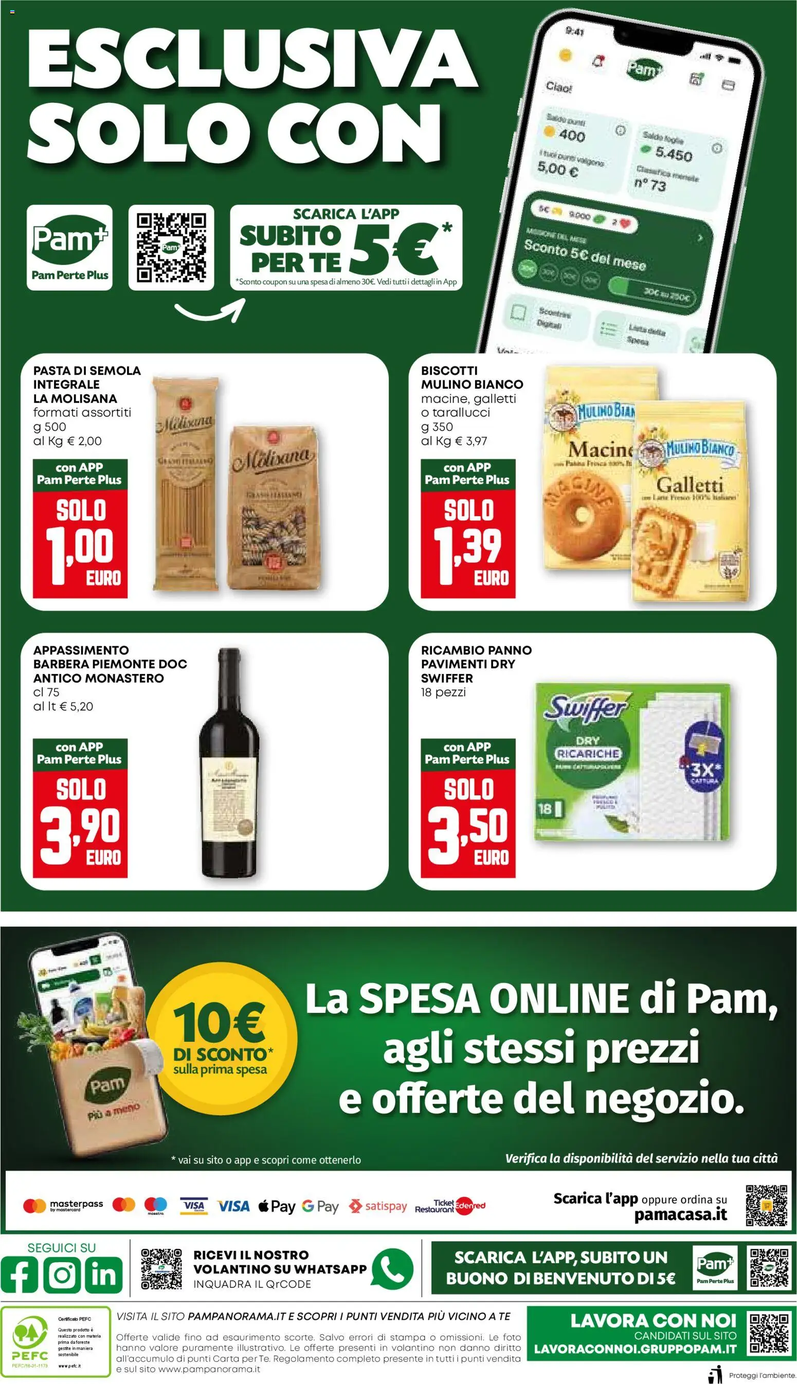 Volantino PAM del 15.01.2026 | Pagina: 20 | Prodotti: Tè, Biscotti, Pasta, Stampa