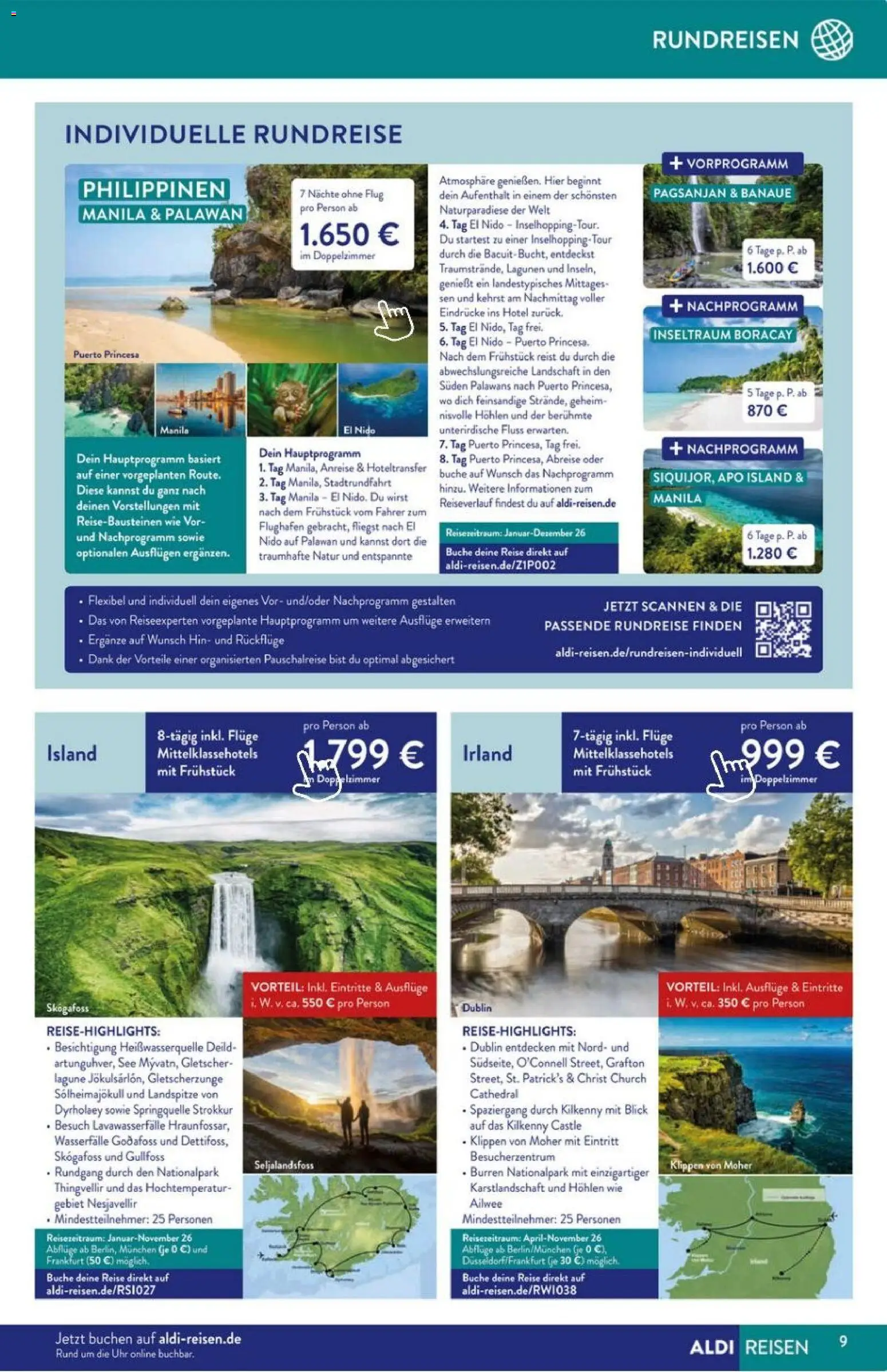 Aldi Süd Reisemagazin November 2025 – gültig ab 01.11.2025 | Seite: 9