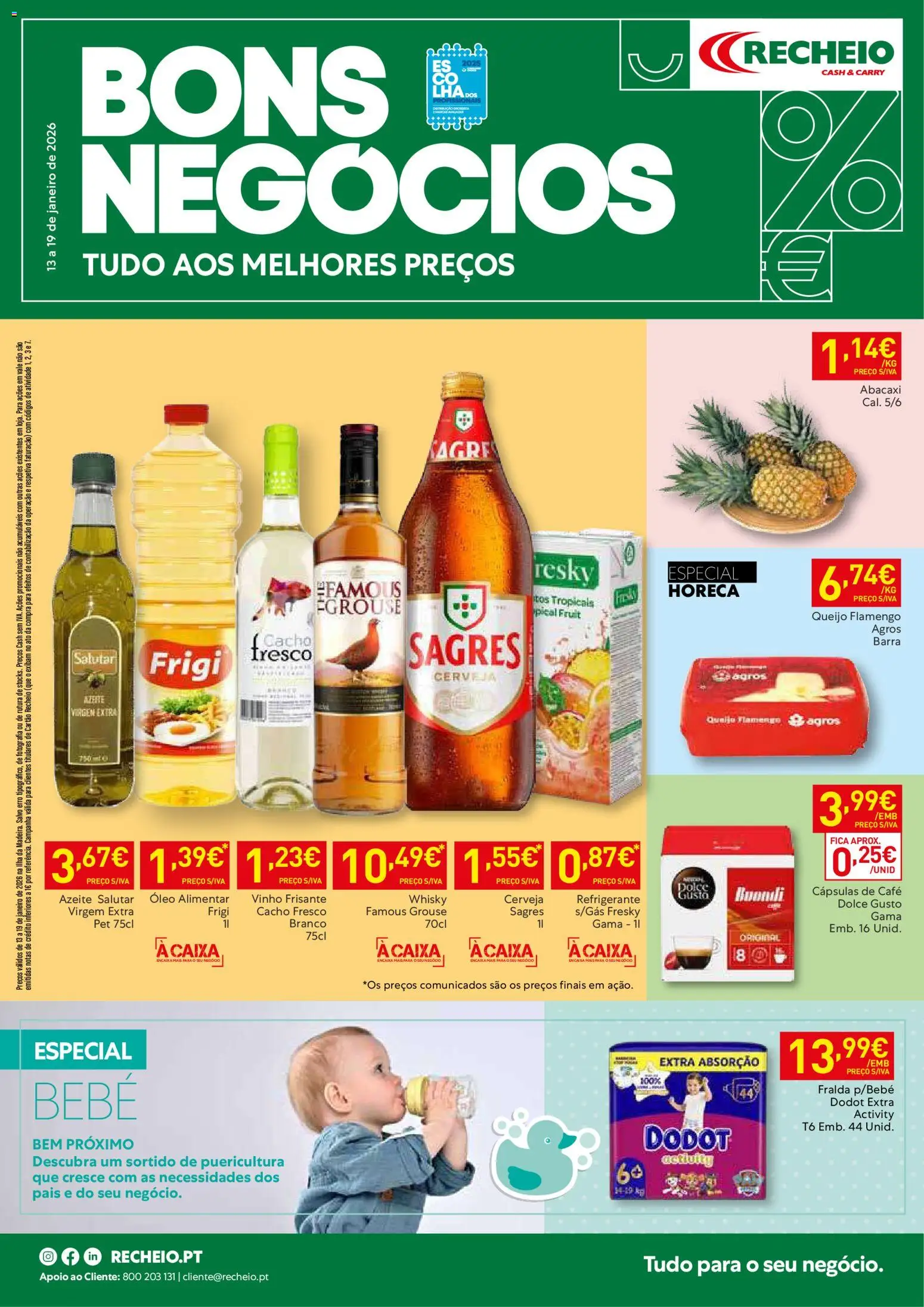 Recheio folheto Madeira │ válido de 13.01.2026 | Página: 1 | Produtos: Refrigerante, Whisky, Caixa, Dolce gusto