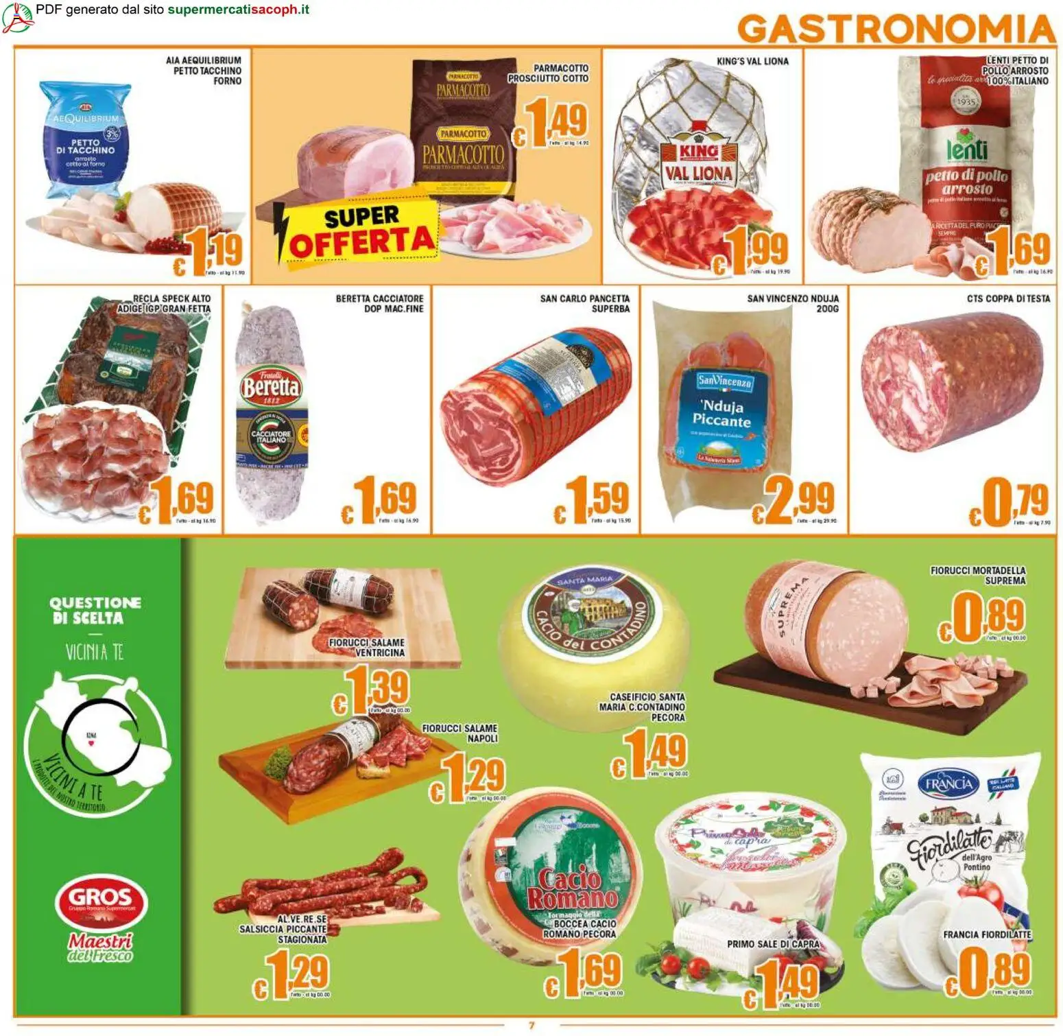 Volantino Sacoph del 25.02.2026 | Pagina: 7 | Prodotti: Speck, Tè, Tacchino, Forno