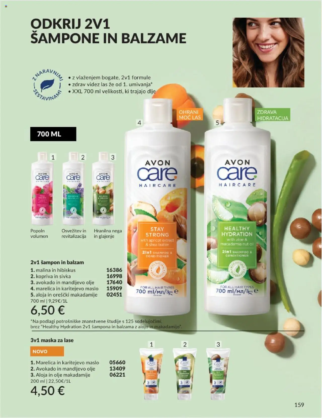 Avon katalog │ velja od 01.07.2025 | Stran: 159 | Izdelki: Maska za lase, Maslo, Olje, Orescki