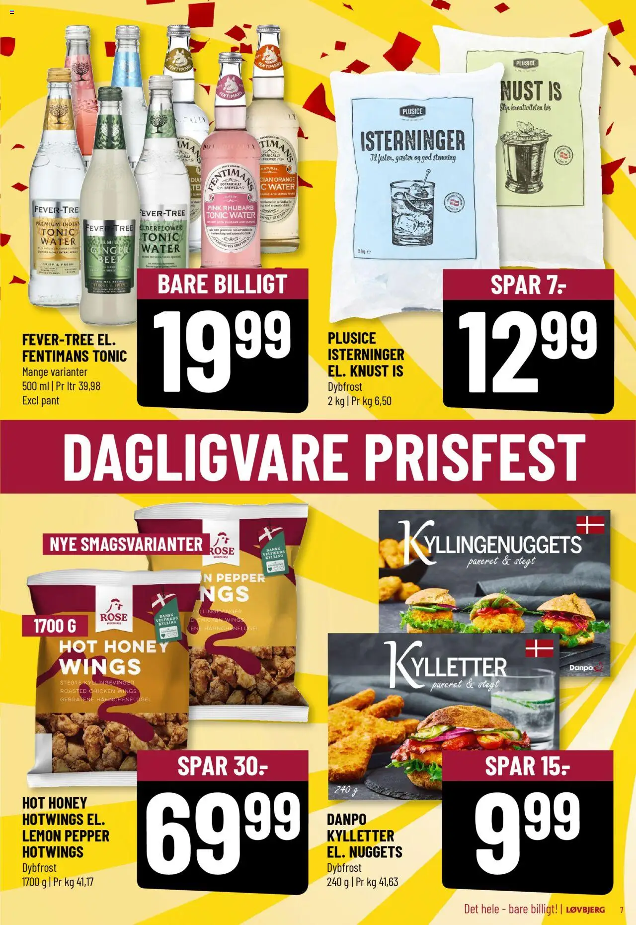 Løvbjerg Tilbudsavis gyldig fra 20.06.2025 | Side: 7 | Produkter: Nuggets, Gin, Vodka, Is