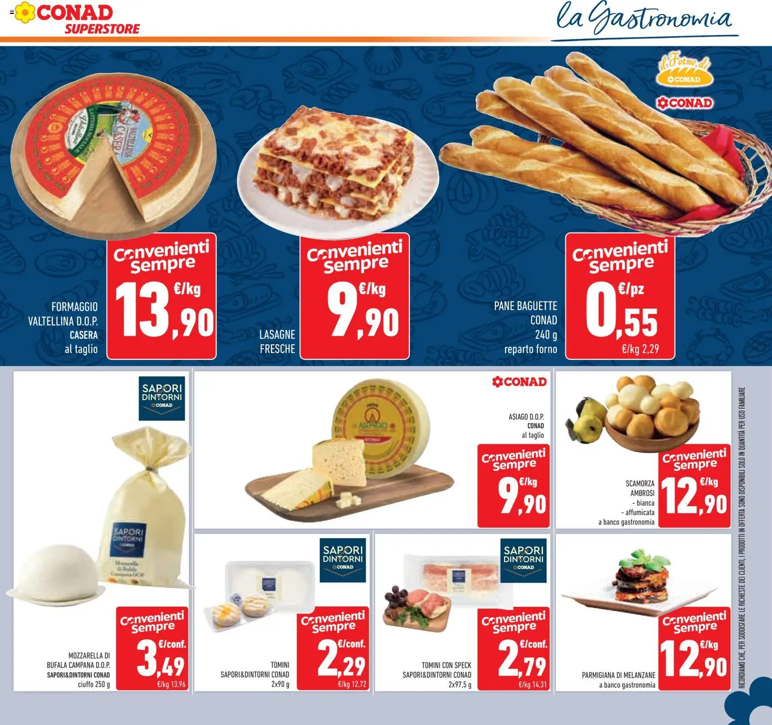 Volantino Conad del 25.02.2026 | Pagina: 15 | Prodotti: Speck, Pane, Mozzarella, Forno