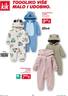 Katalog Kik - Pregled kataloga iz trgovine Kik, vrijedi od 13.10.2025 | Stranica: 14 | Proizvodi: Kombinezon