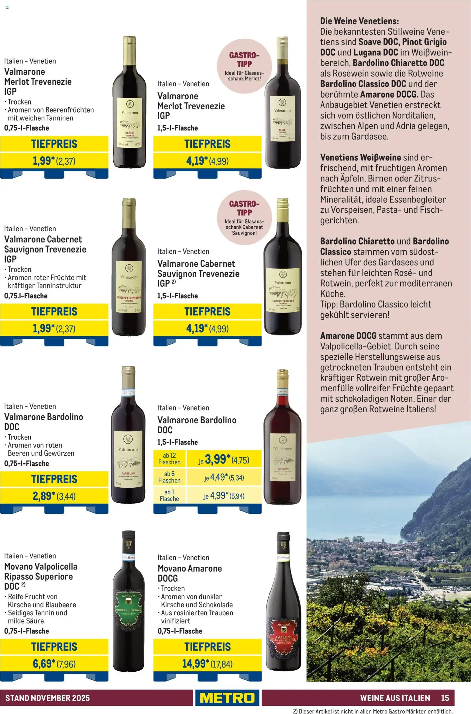 Metro - Hauswein-Katalog – gültig ab 12.11.2025 | Seite: 15 | Produkte: Schokolade, Rotwein, Merlot, Fisch