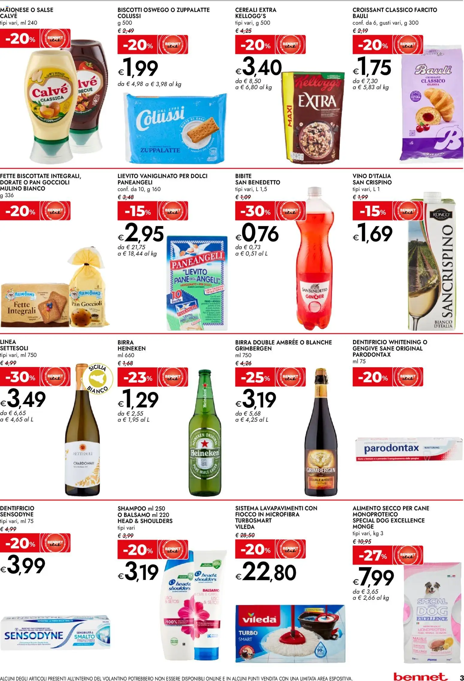 Volantino bennet del 23.10.2025 | Pagina: 3 | Prodotti: Balsamo, Cereali, Biscotti, Fette biscottate