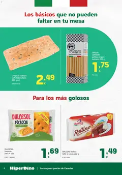 Vista previa HiperDino Supermercados válido desde el 10.03.2026 | Página: 4 | Productos: Pan, Ρυζογκοφρέτα, Mesa, Φρυγανιές σικάλεως