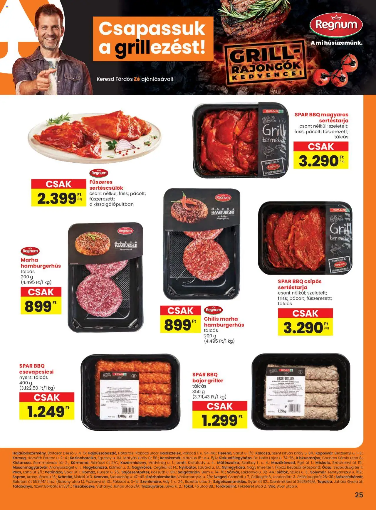 Spar akciós ujság - amely érvényes a következő dátumtól: 26.06.2025 | Oldal: 2 | Termékek: Chili, Sertéstarja, Hamburger, Grill