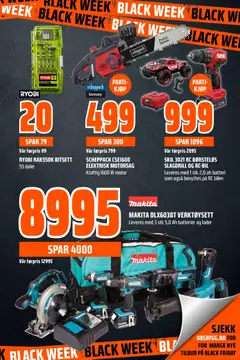 Forhåndsvisning av Obs Bygg - Black Friday gyldig fra 23.11.2025 | Side: 9 | Produkter: Motorsag, Сантехнічне кріплення, Dartpilar, Batteri