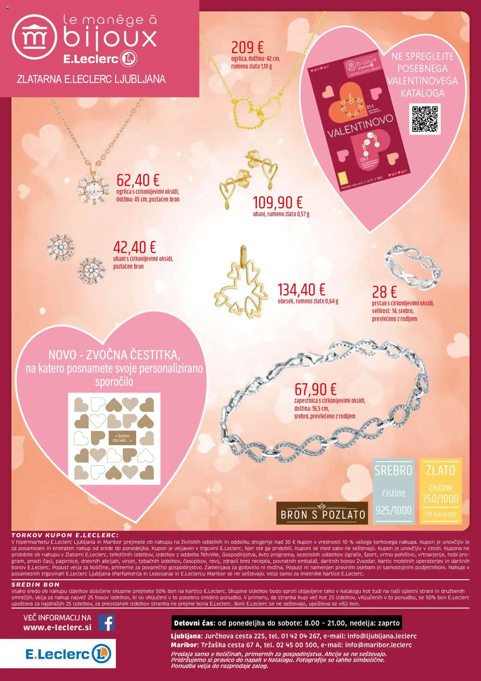 Novi E.leclerc katalog ponudbe – veljaven od 04.02.2026 | Stran: 48 | Izdelki: Zapestnica, Prstan, Uhani