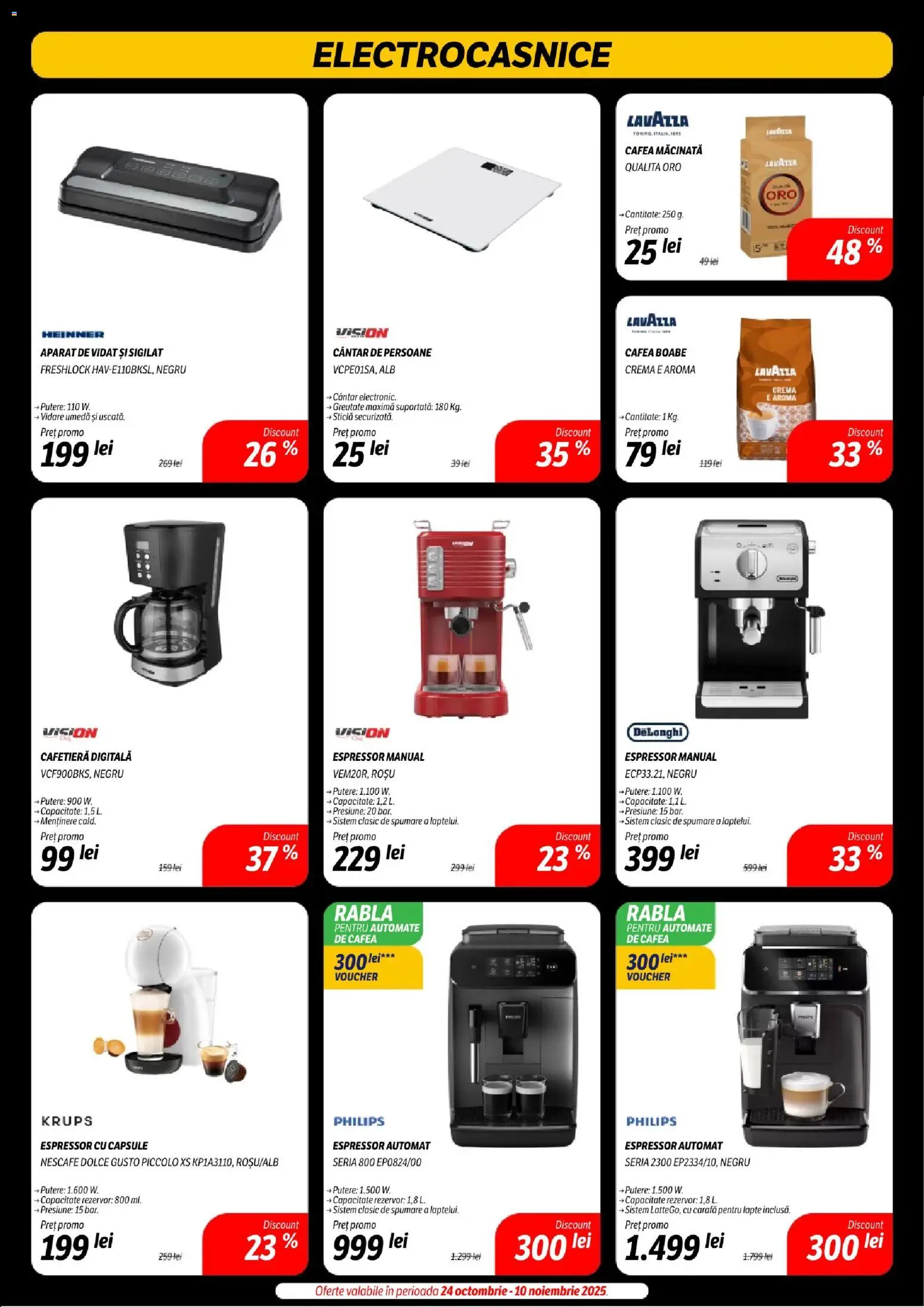 Noul catalog Flanco – valabil de la 07.11.2025 | Pagină: 40 | Produse: Cafetieră, Carafă, Lapte, Cremă