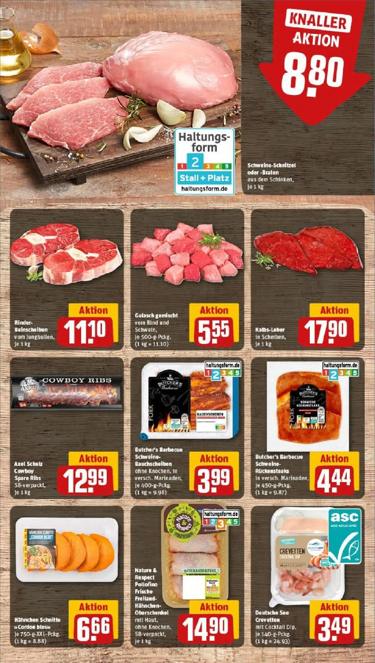 Rewe prospekt Bad Blankenburg	 – gültig ab 21.09.2025 | Seite: 16 | Produkte: Hahnchen, Spare ribs, Kalbsleber, Gulasch