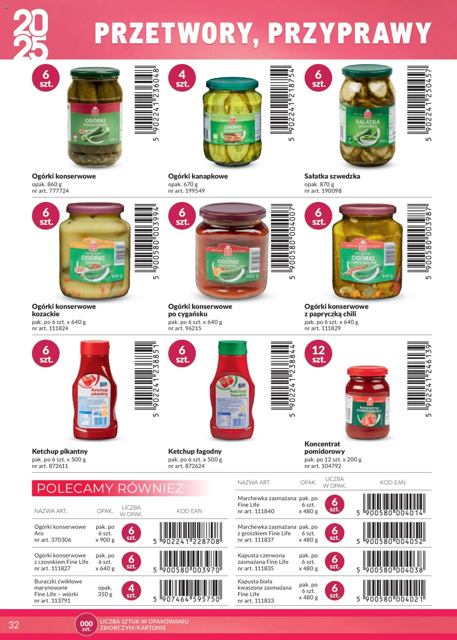 Makro Gazetka - Katalog marki własne dla Twojego sklepu od 28.04.2025 | Strona: 32 | Produkty: Koncentrat pomidorowy, Ogórki, Sałatka, Ogórki konserwowe