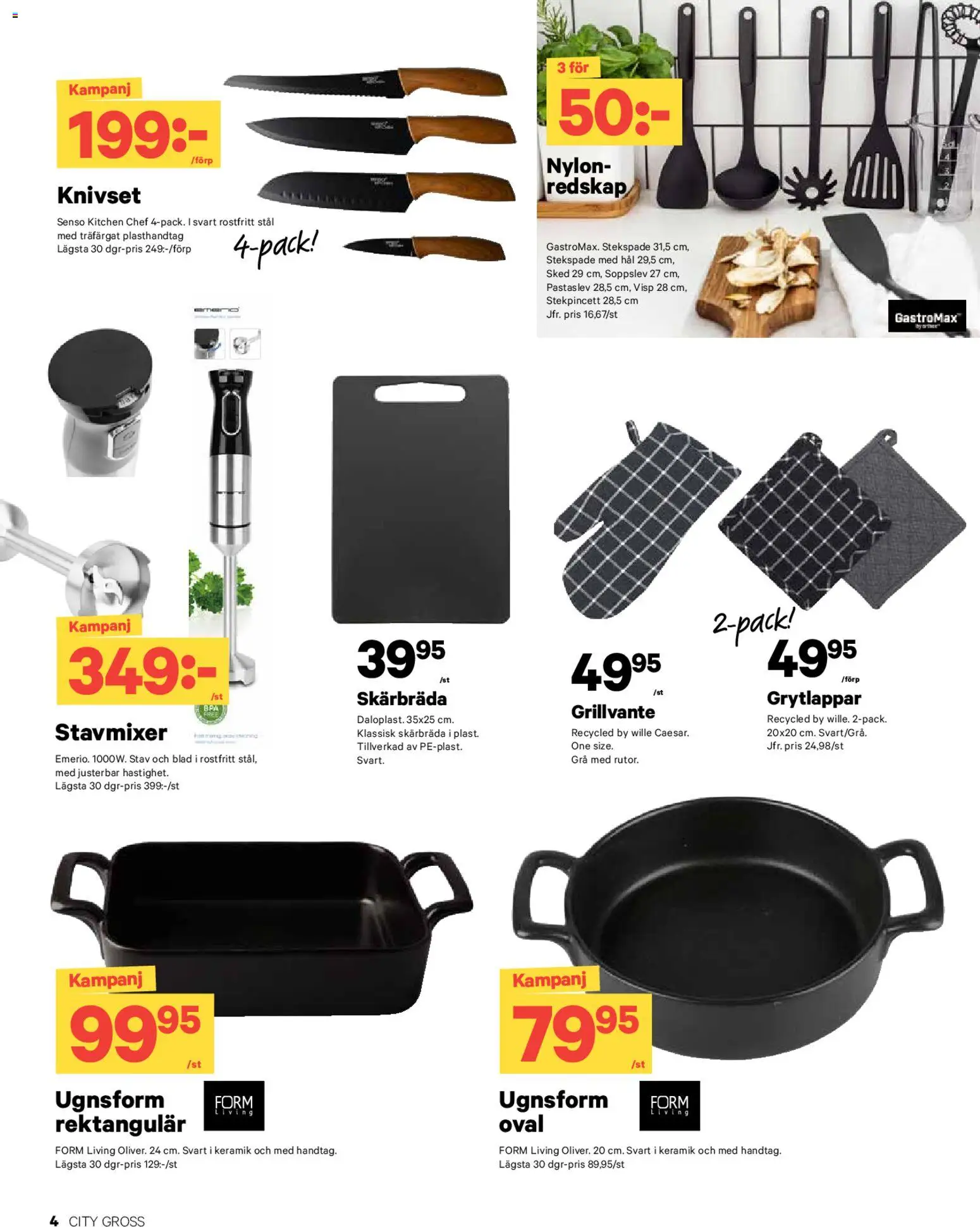 City Gross reklamblad aktuell från 03.11.2025 | Sida: 12 | Produkter: Visp, Stavmixer