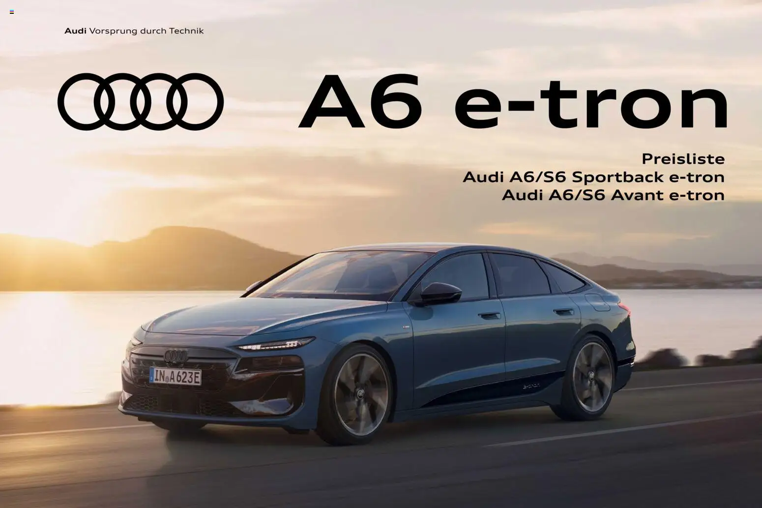 Audi  A6 e-tron – gültig ab 01.10.2025 | Seite: 1