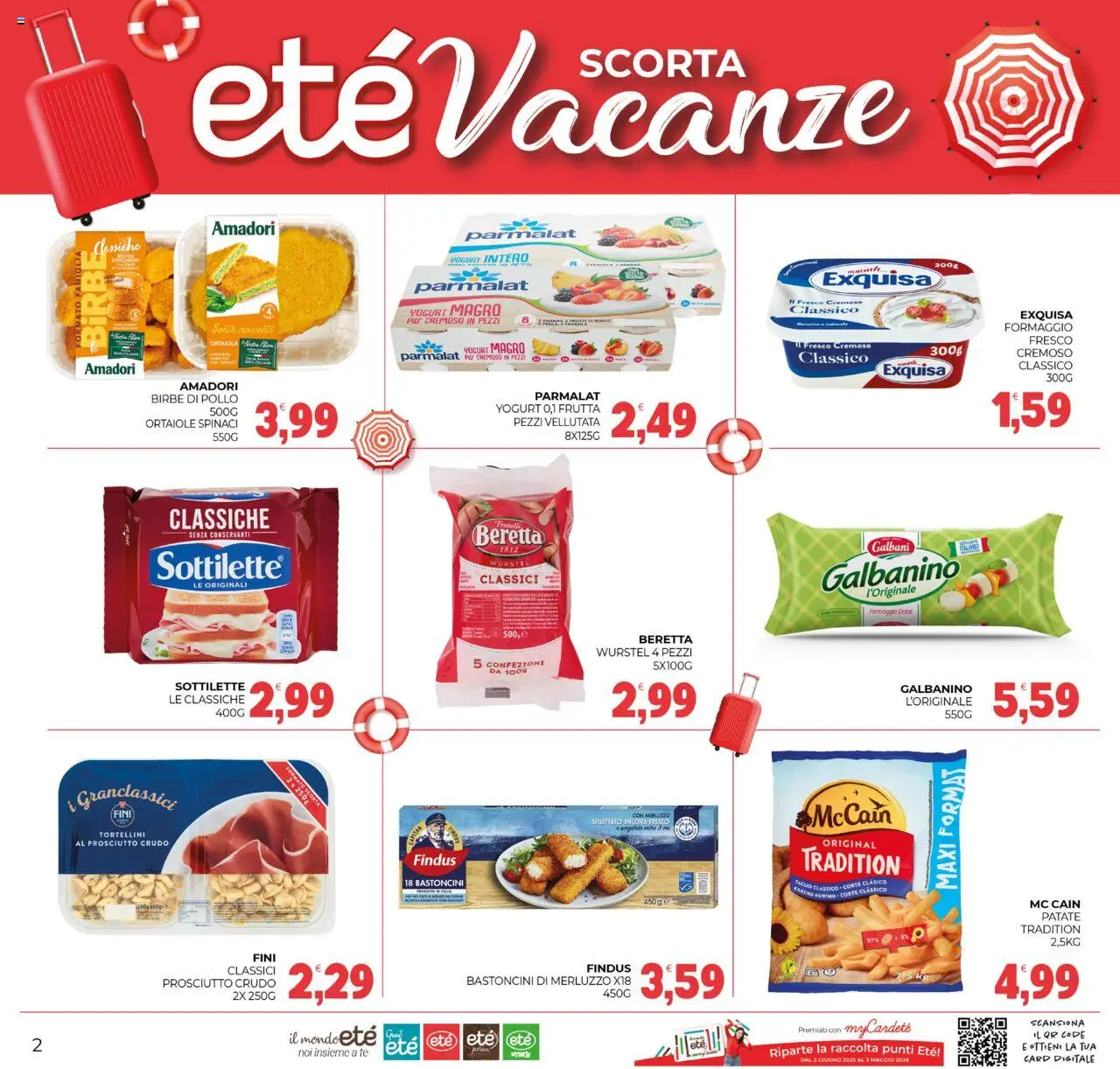 Volantino Eté del 25.07.2025 | Pagina: 2 | Prodotti: Tè, Patate, Frutta, Wurstel