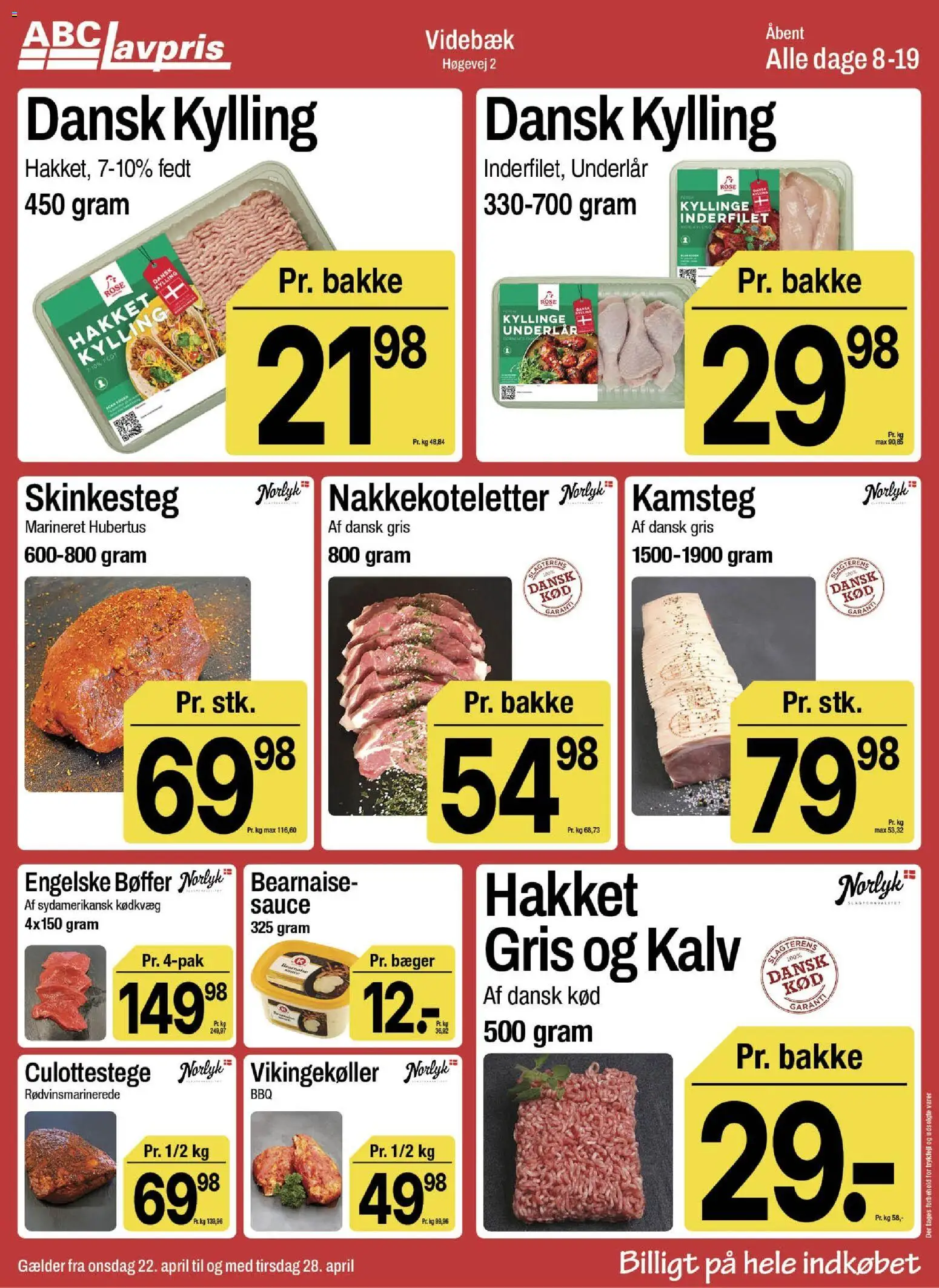 Abc Lavpris tilbudsavis – gyldig fra 22.04.2026 | Side: 5 | Produkter: Bøffer