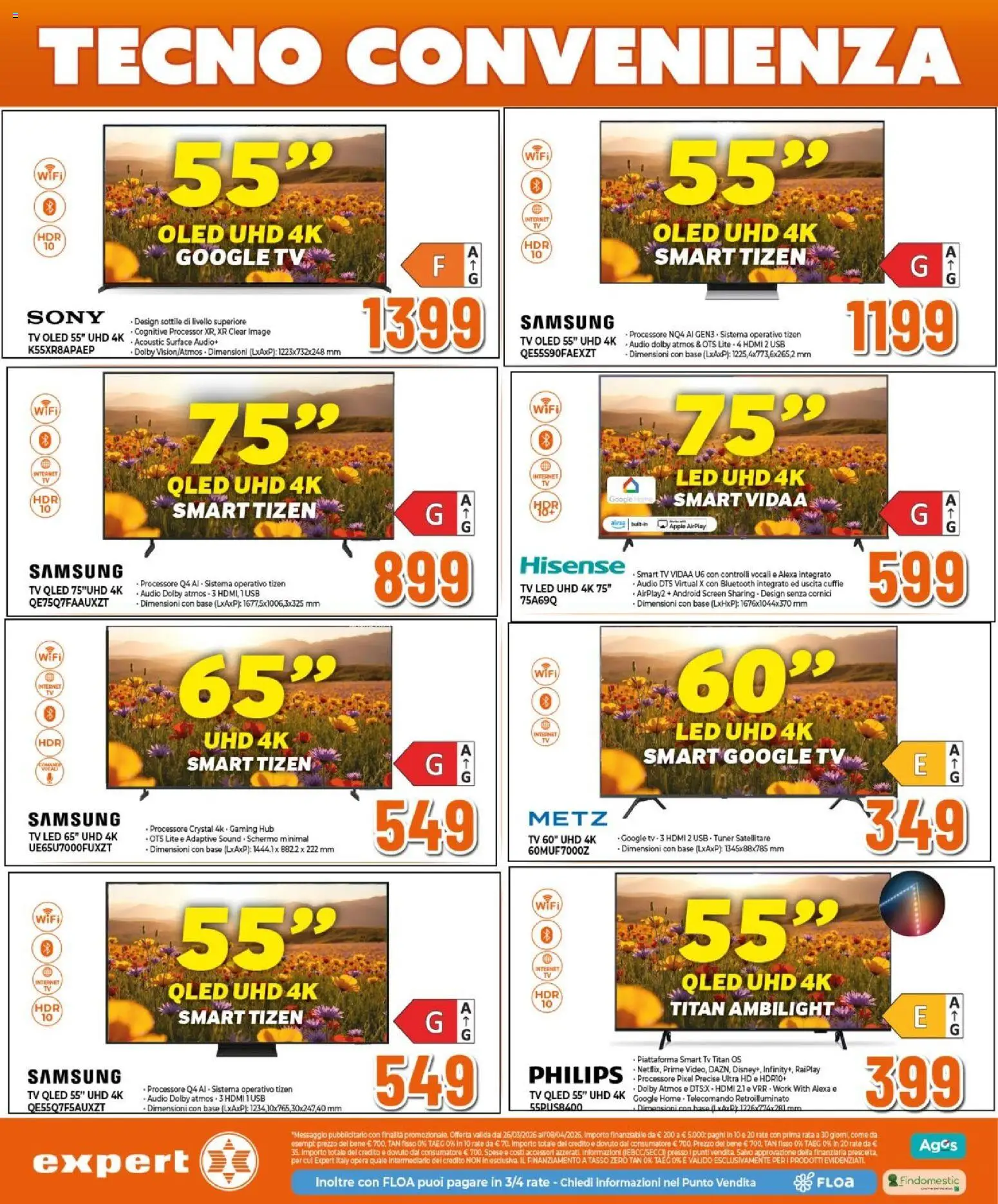 Volantino Expert del 26.03.2026 | Pagina: 14 | Prodotti: Audio, Cuffie, USB, Samsung