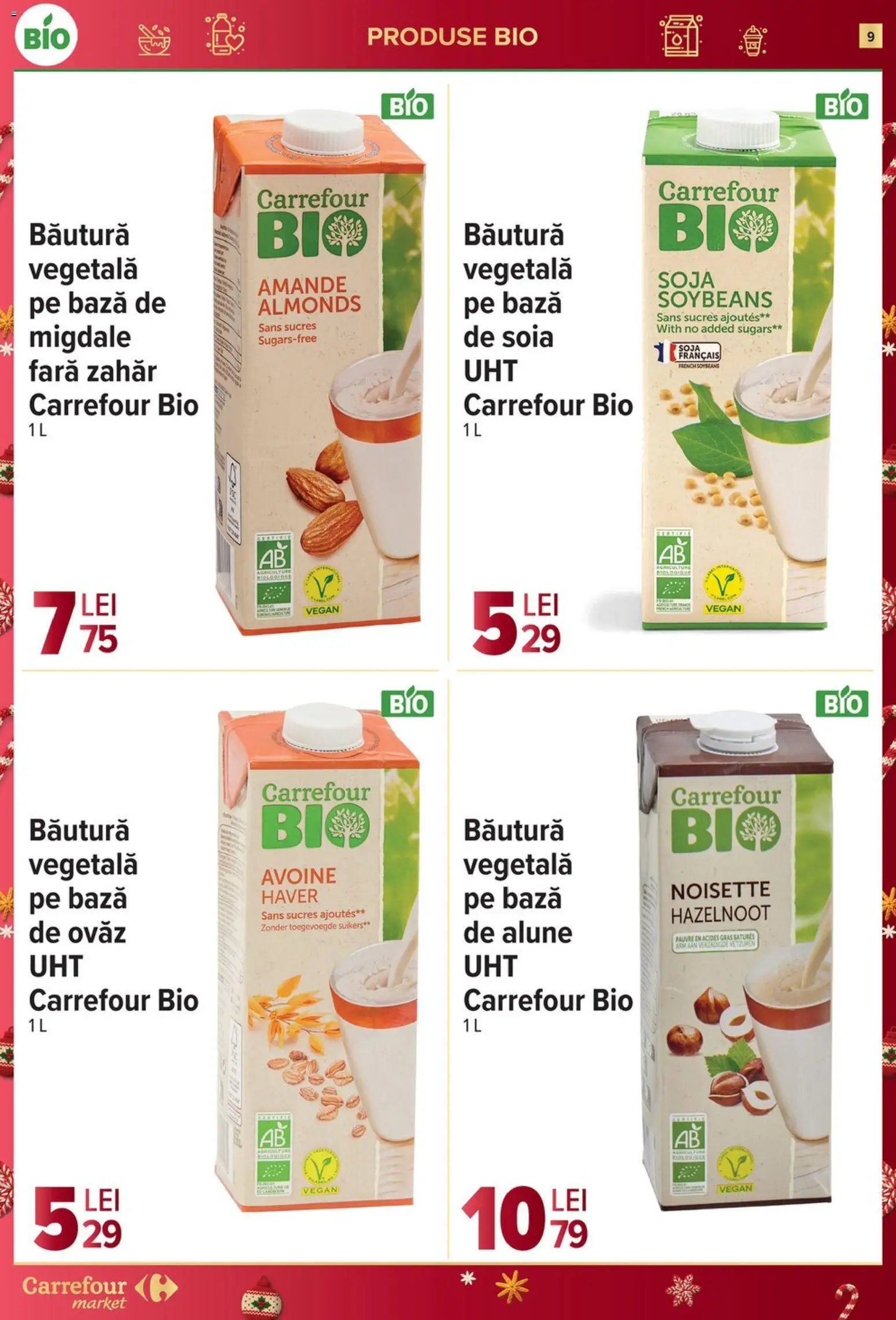 Noul catalog Carrefour – valabil de la 10.12.2025 | Pagină: 9 | Produse: Şerit ödül, Migdale, Alune, Zahăr