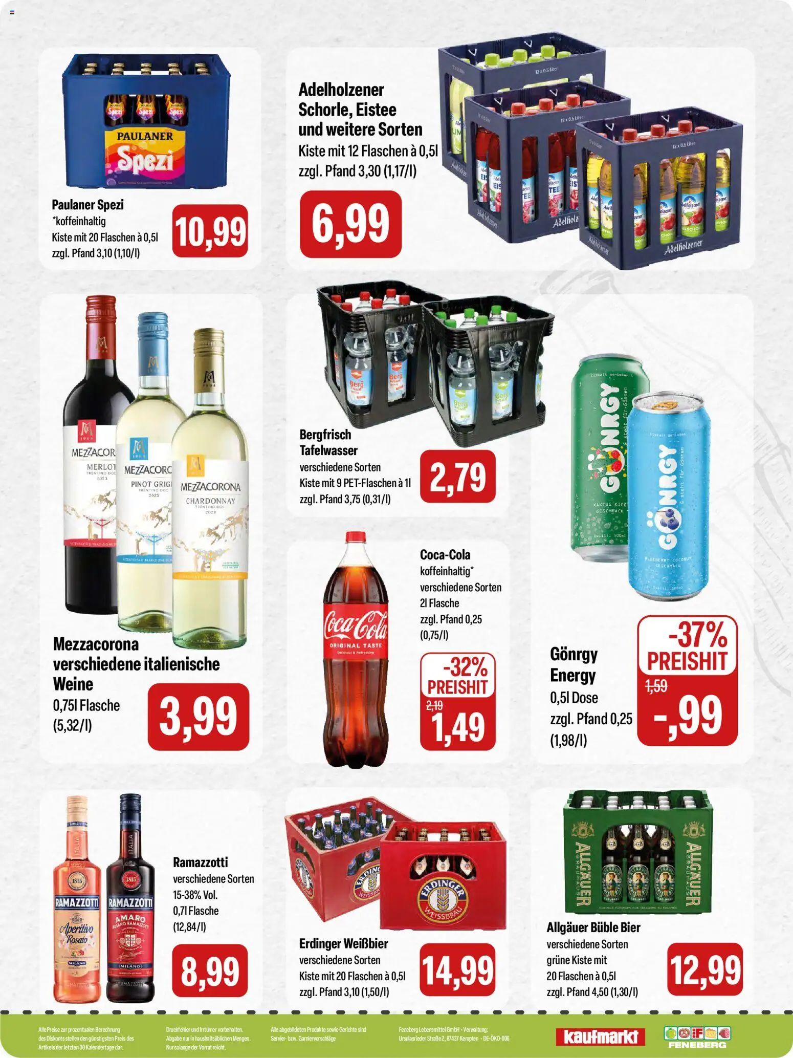 Feneberg Angebote – gültig ab 07.05.2026 | Seite: 16 | Produkte: Erdinger, Bier, Merlot, Paulaner