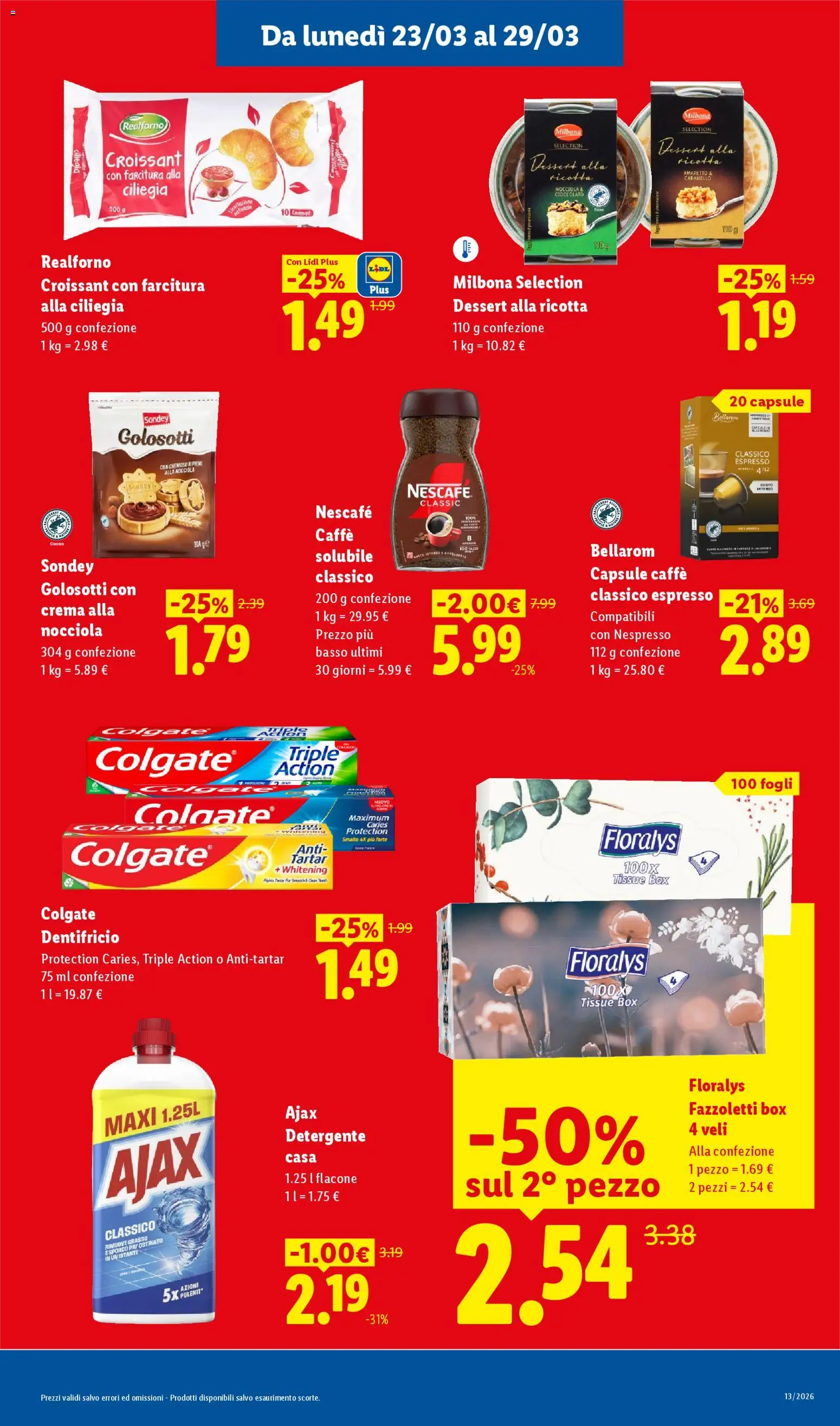 Volantino Lidl del 23.03.2026 | Pagina: 11 | Prodotti: Crema, Cioccolato, Croissant, Cacao