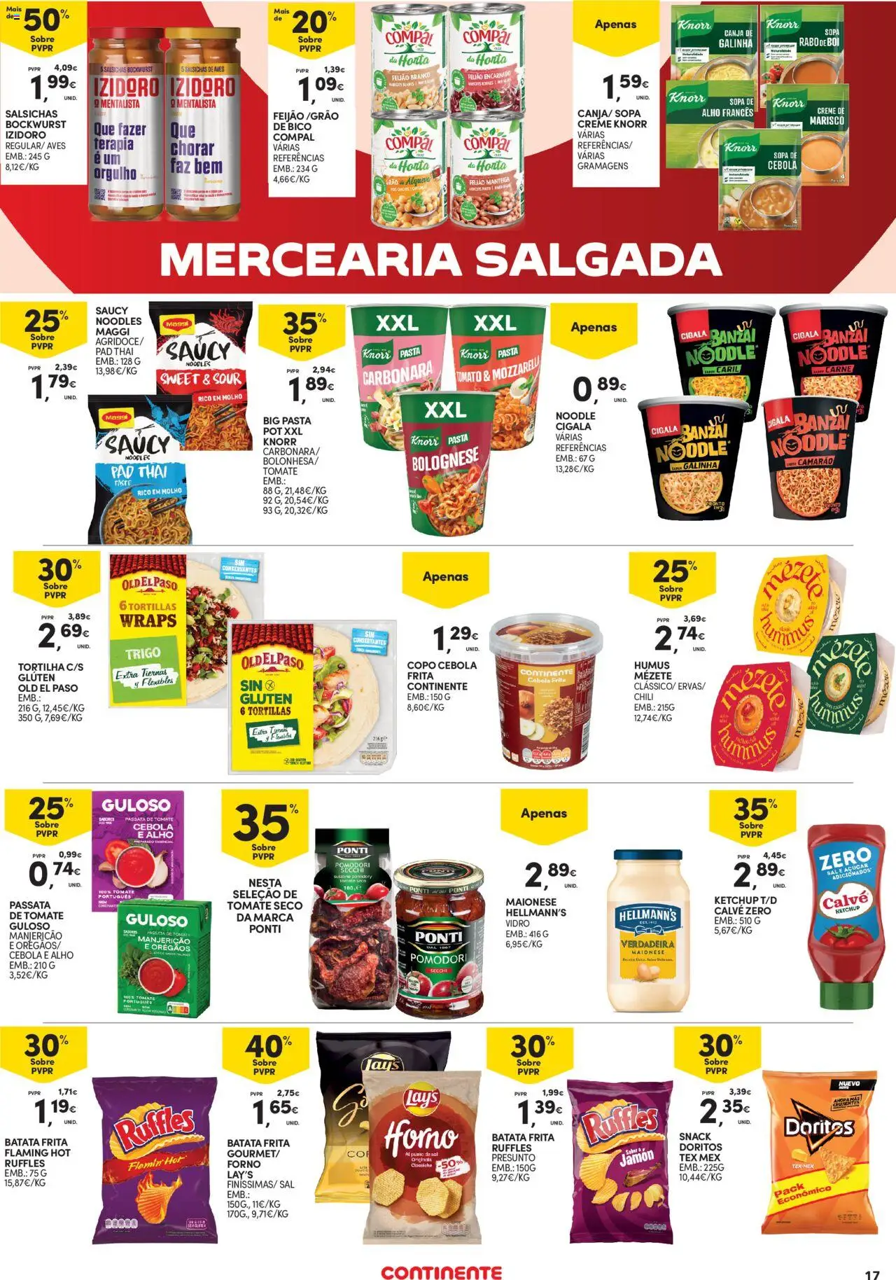 Continente - Açores │ válido de 02.10.2025 | Página: 17 | Produtos: Orégãos, Alho francês, Presunto, Tomate