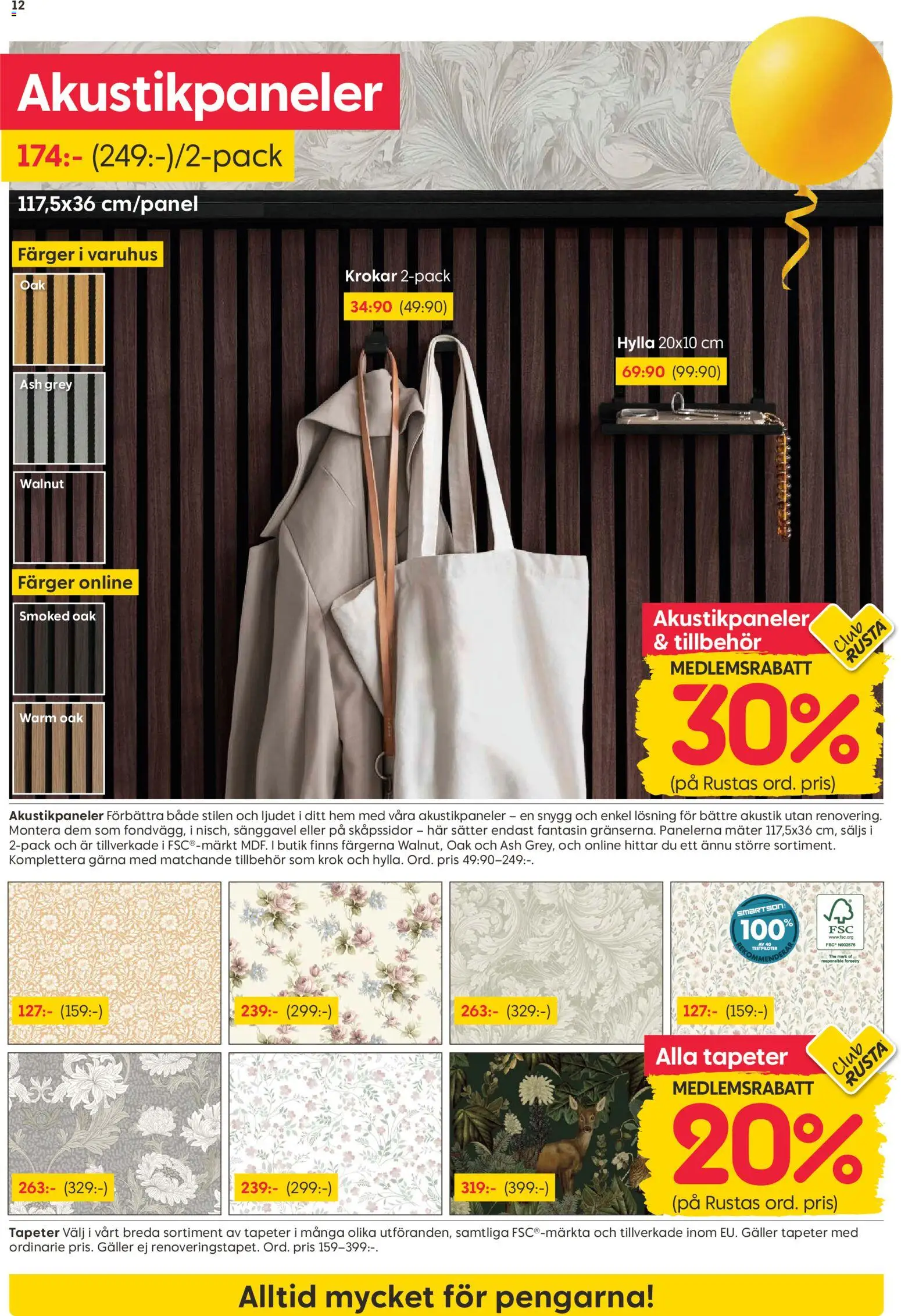 Rusta reklamblad aktuell från 13.04.2026 | Sida: 12 | Produkter: Sänggavel, Galler, Hylla