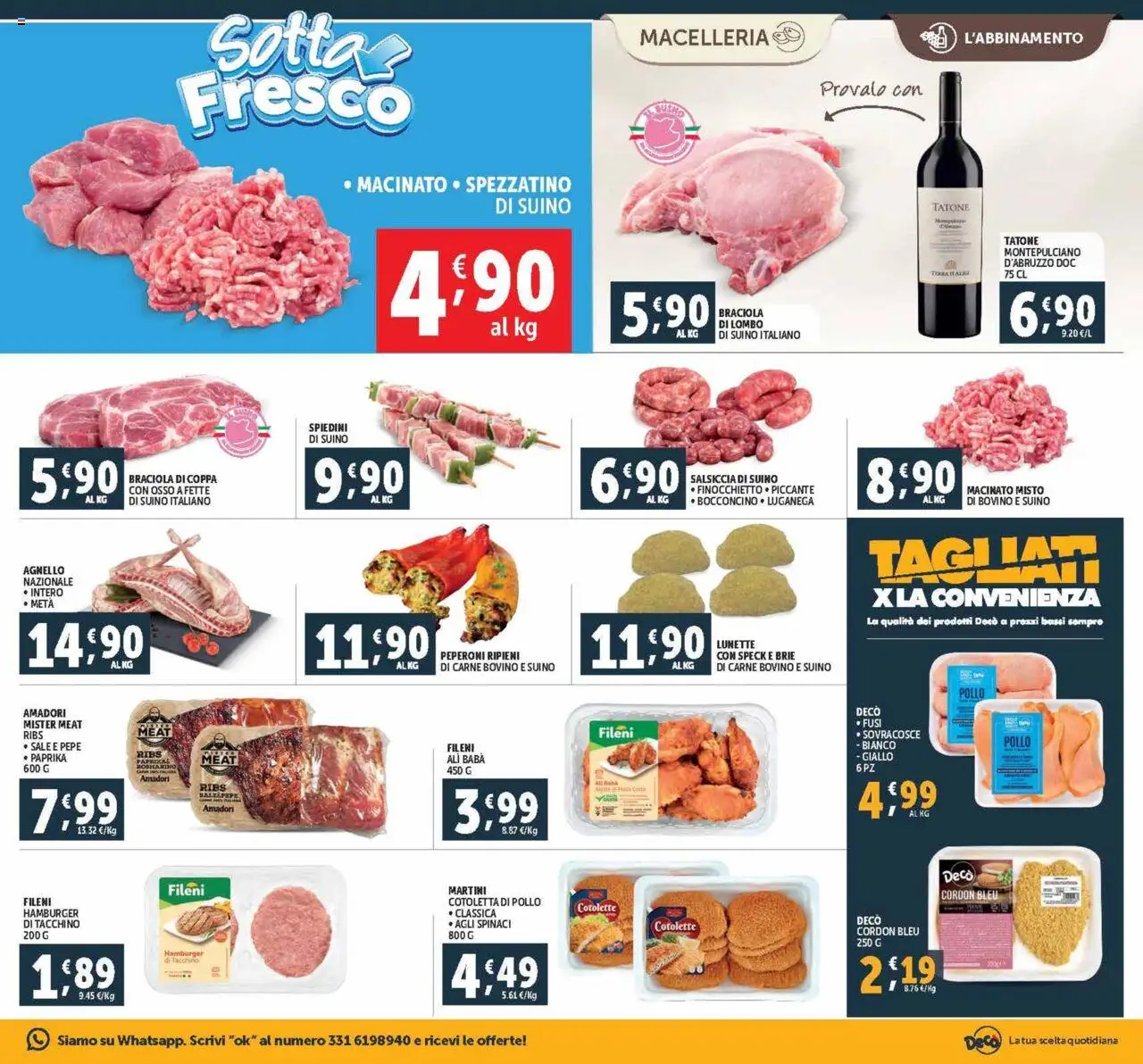 Volantino Decò del 03.10.2025 | Pagina: 5 | Prodotti: Speck, Pepe, Spinaci, Agnello