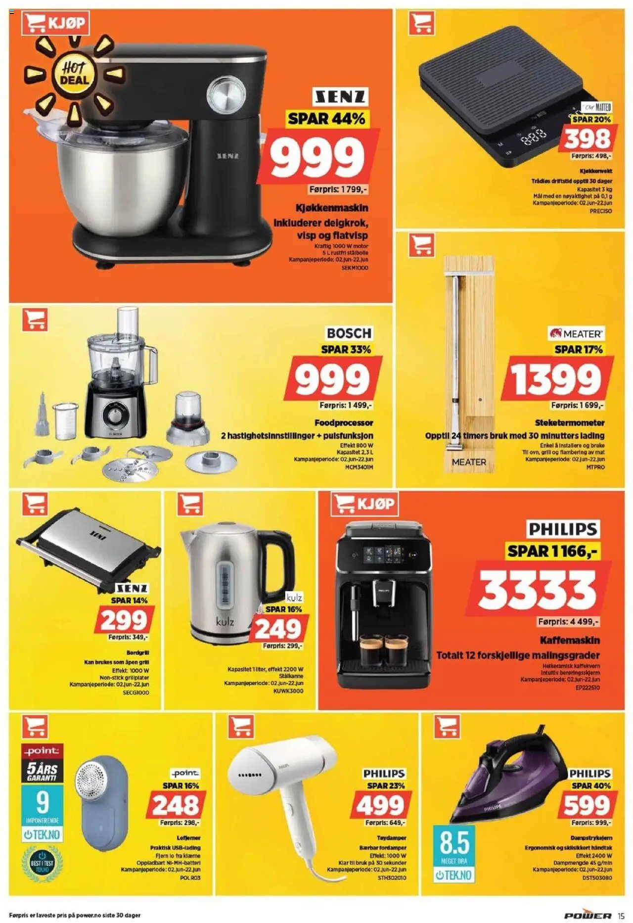  | Side: 15 | Produkter: Kaffekvern, Grill, Kaffemaskin, Суміш дитяча