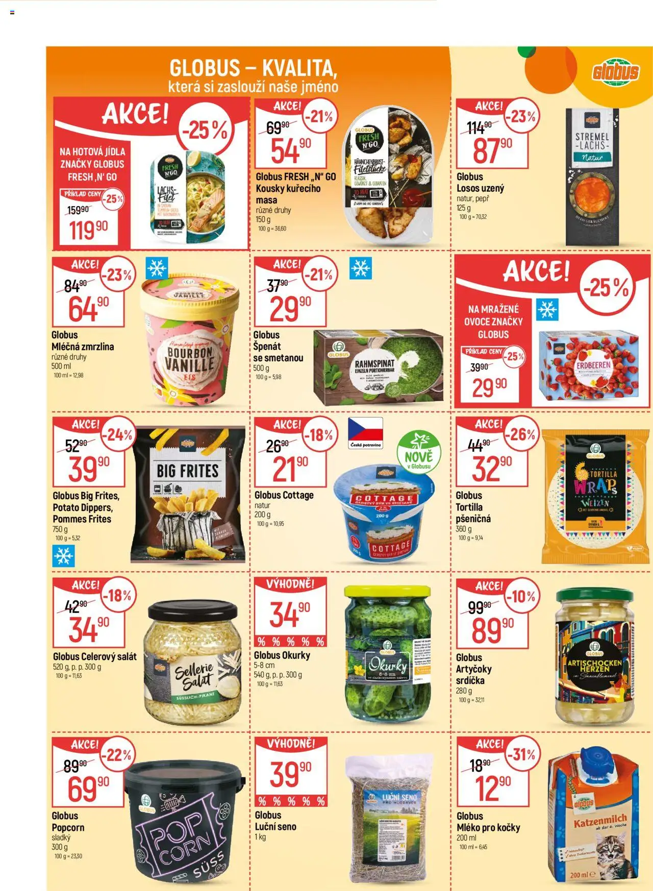 Globus leták - Havířov od 17.09.2025 | Strana: 5 | Produkty: Bourbon, Okurky, Salát, Filet