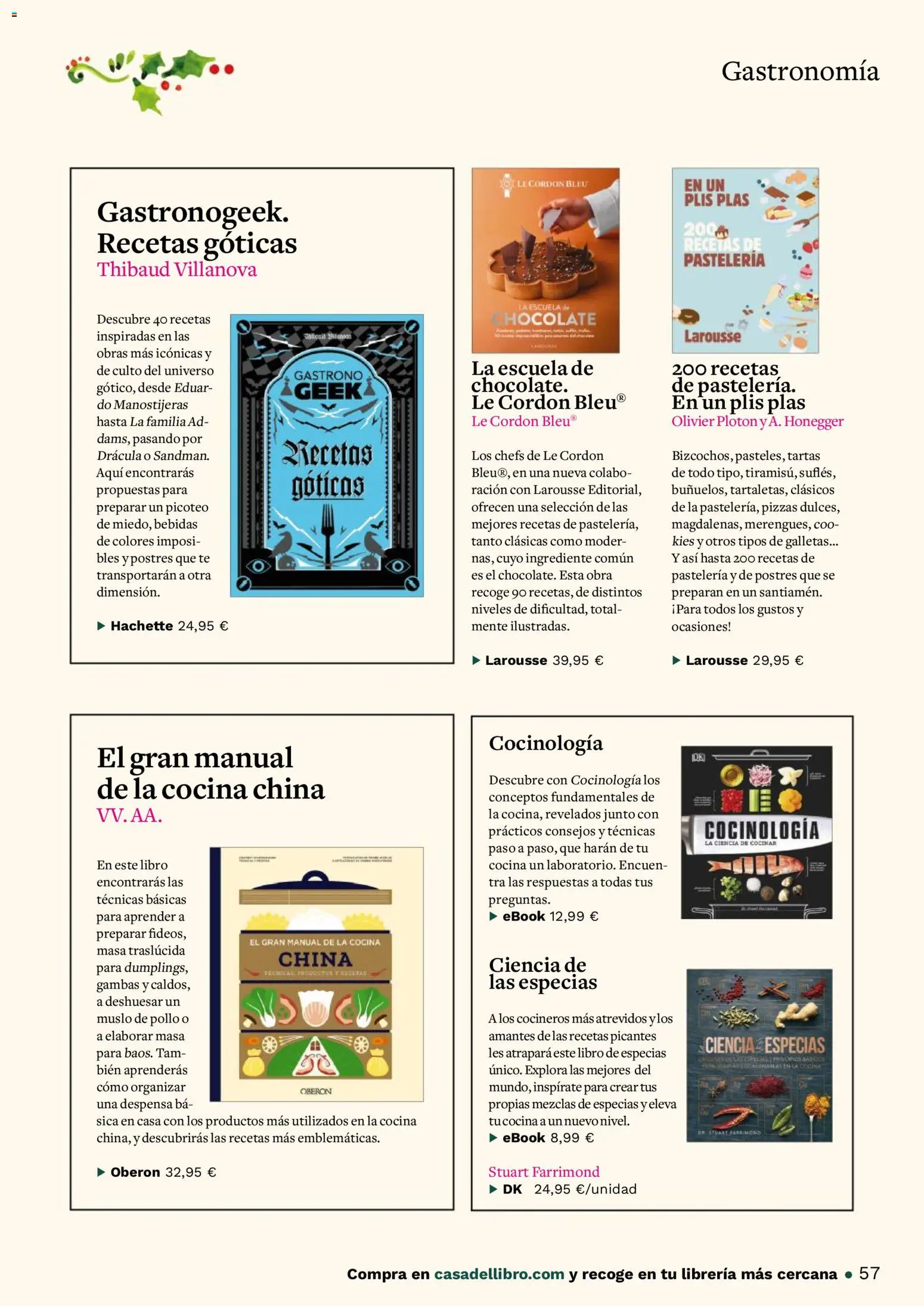 Casa del libro folleto │ válido desde el 01.11.2025 | Página: 57 | Productos: Chocolate, Té, Galletas, Cocina