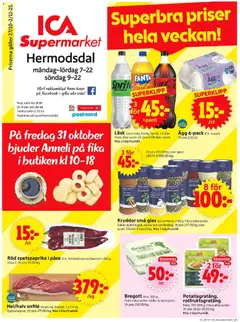 ICA Supermarket - Malmö - Förhandsvisning av reklamblad från butik ICA Supermarket aktuell från 27.10.2025
