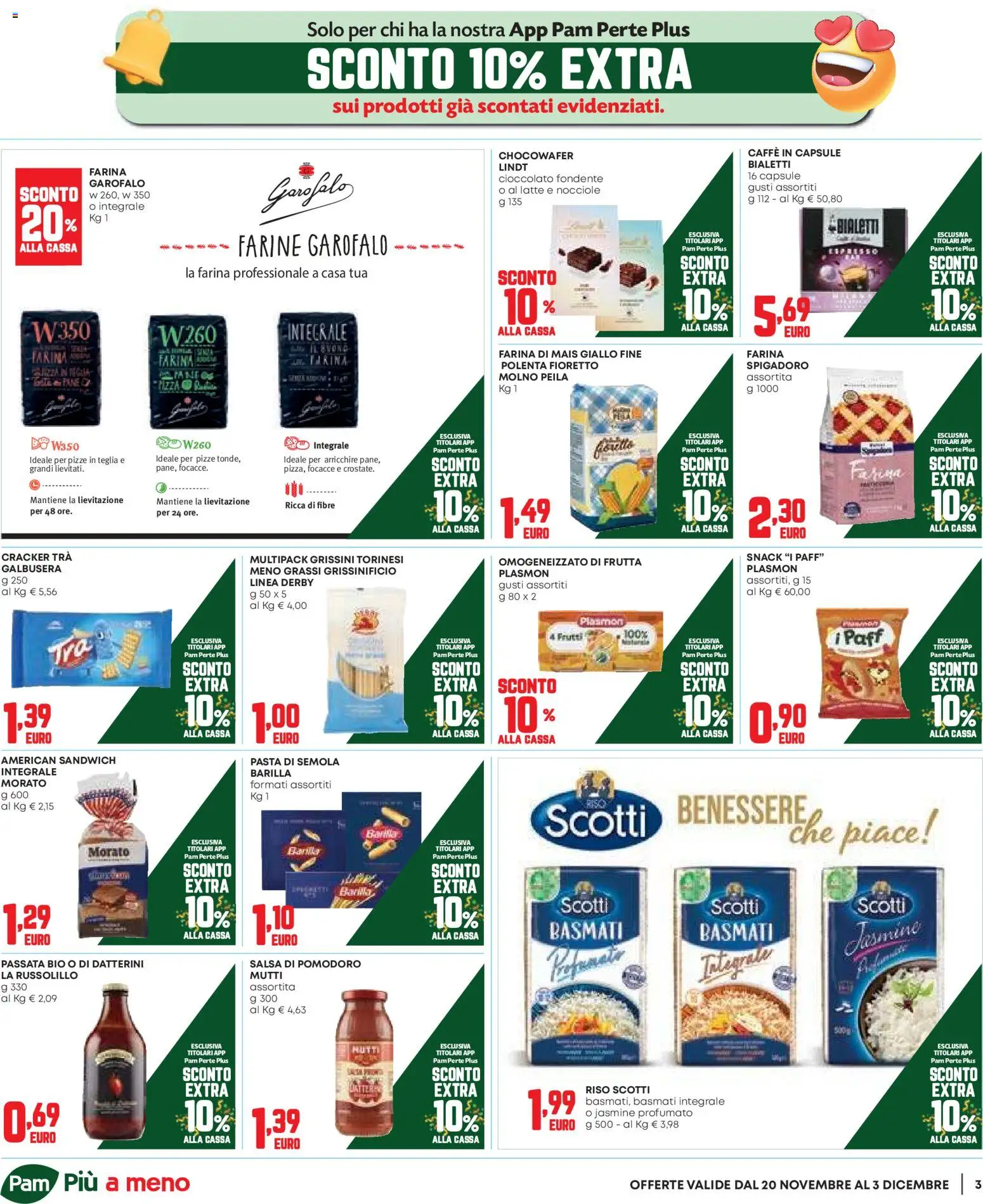 Volantino Panorama del 20.11.2025 | Pagina: 3 | Prodotti: Riso, Frutta, Salsa, Nocciole