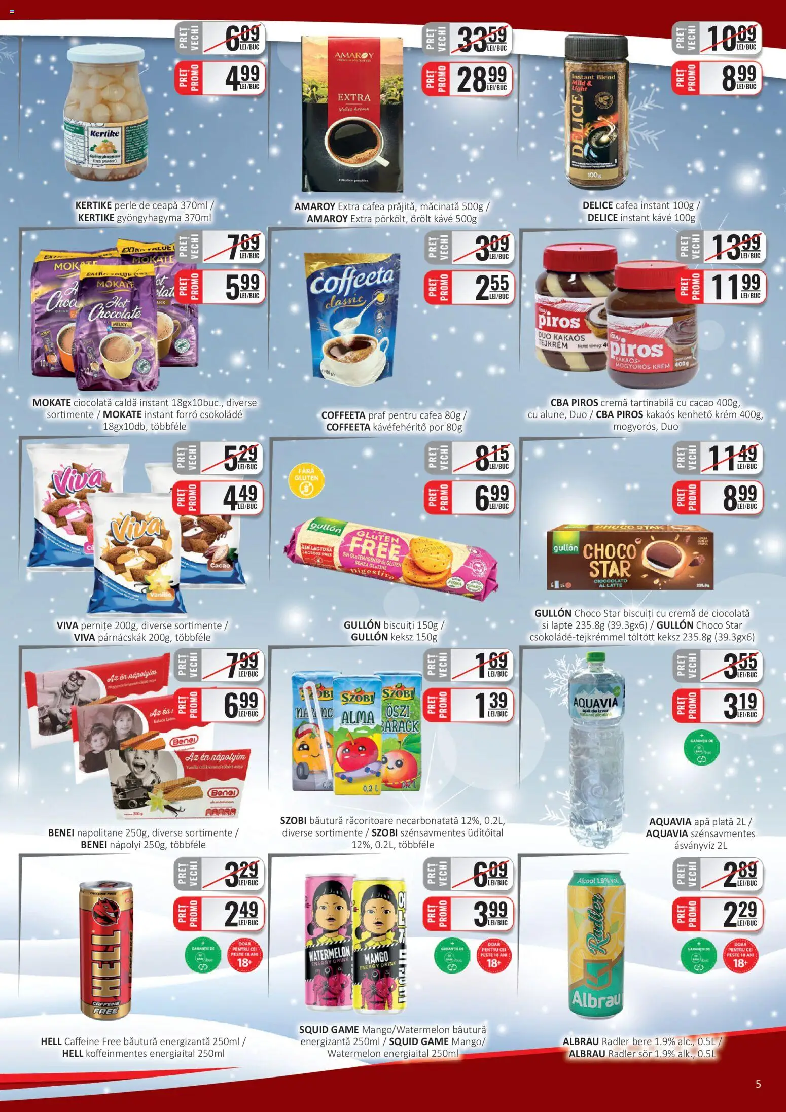 Noul catalog CBA – valabil de la 16.01.2026 | Pagină: 5 | Produse: Cremă, Băutură energizantă, Pește, Biscuiți