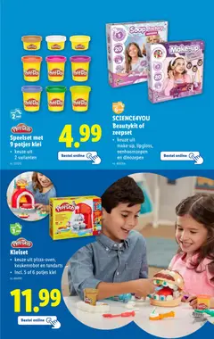 Play-Doh Speelset met 9 potjes klei, keuze uit 2 varianten - Voorbeeld van een folder van Lidl, geldig van 19.11.2025 | Pagina: 43 | Producten: Klei