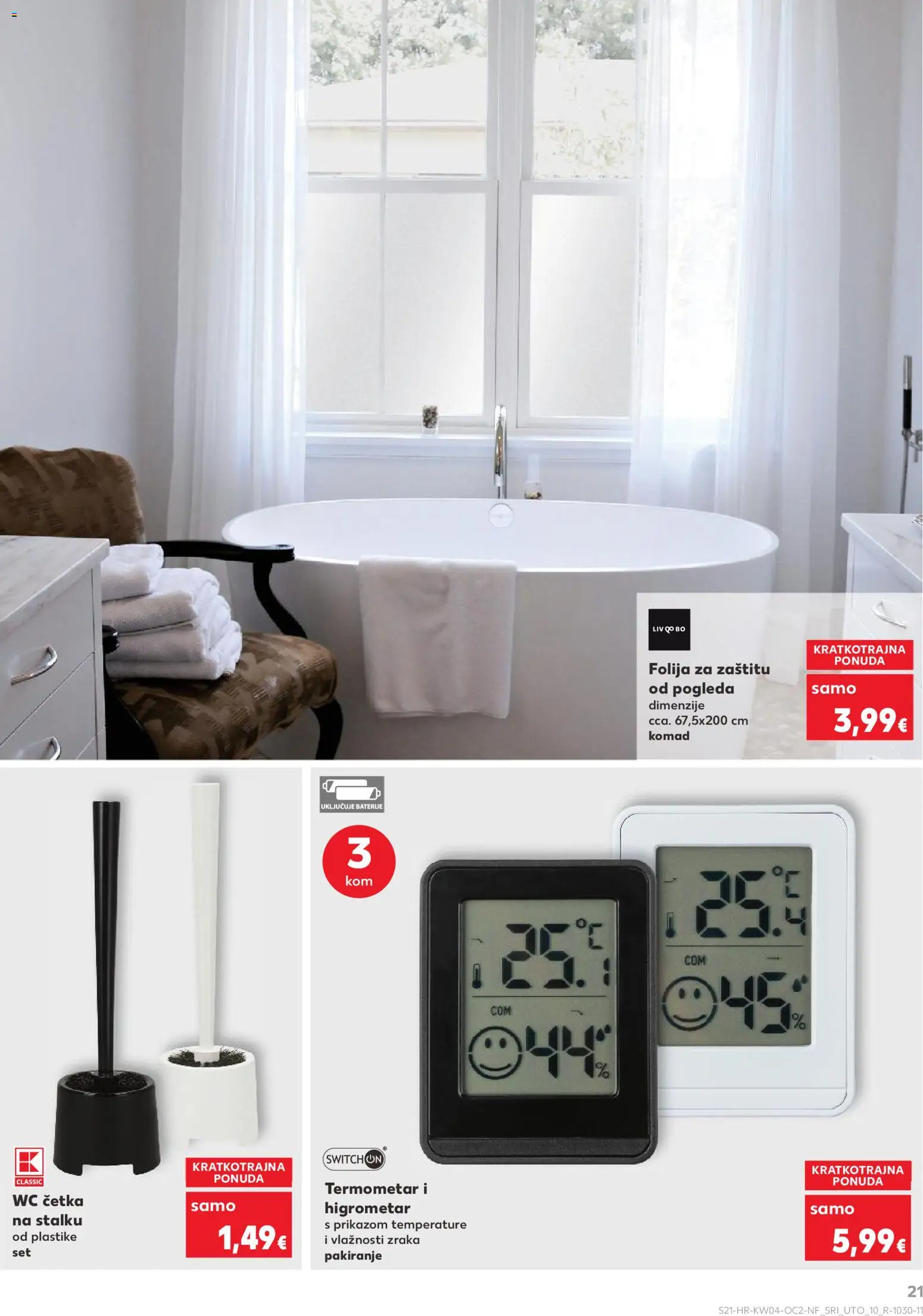 Kaufland katalog | vrijedi od 21.01.2026 | Stranica: 21 | Proizvodi: Termometar, Četka, Baterije