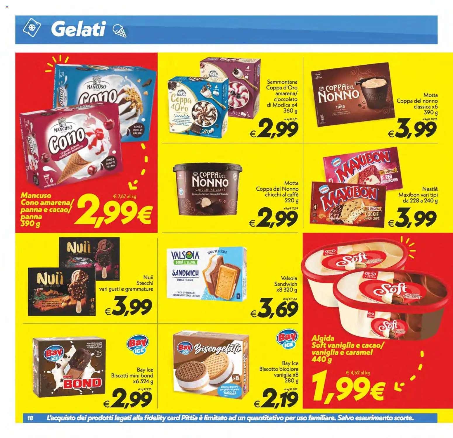 Volantino SuperConveniente del 28.04.2026 | Pagina: 18 | Prodotti: Caffè, Panna, Gelato, Olio