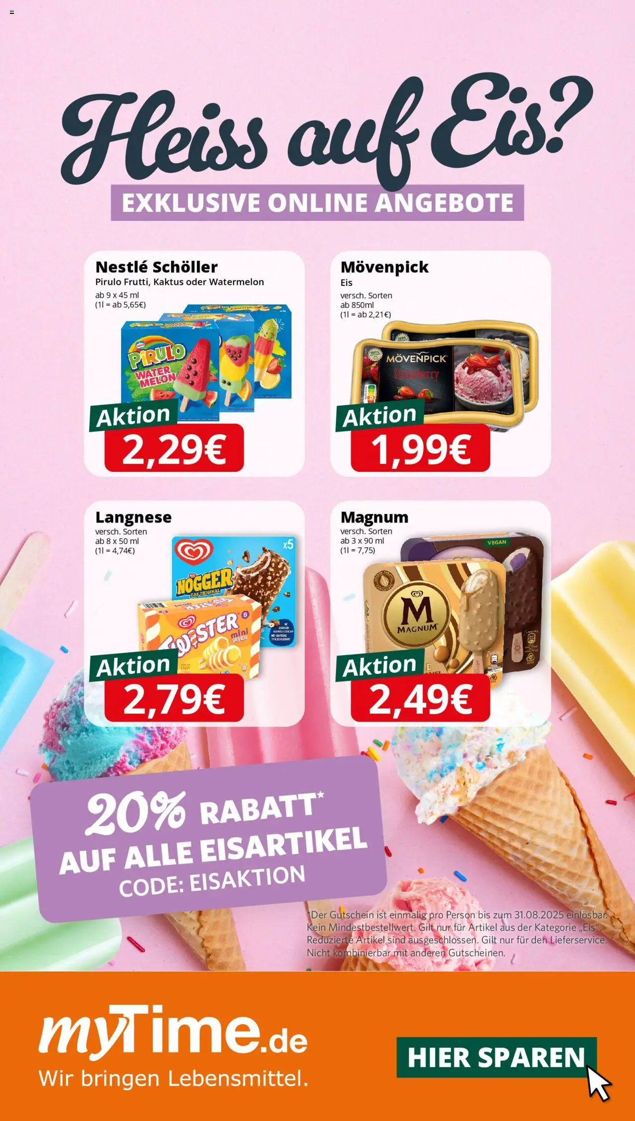 Famila Nordwest Prospekt 	 - gültig ab dem 03.08.2025 | Seite: 14 | Produkte: Langnese, Eis