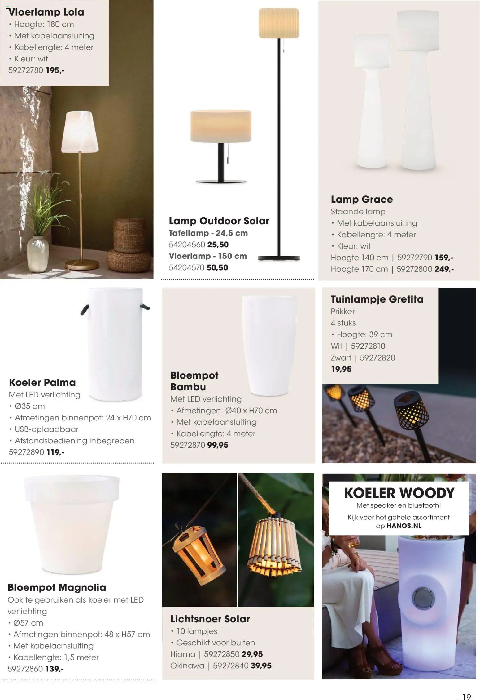 {H1} | Pagina: 19 | Producten: Speaker, Koeler, Lamp, Bluetooth