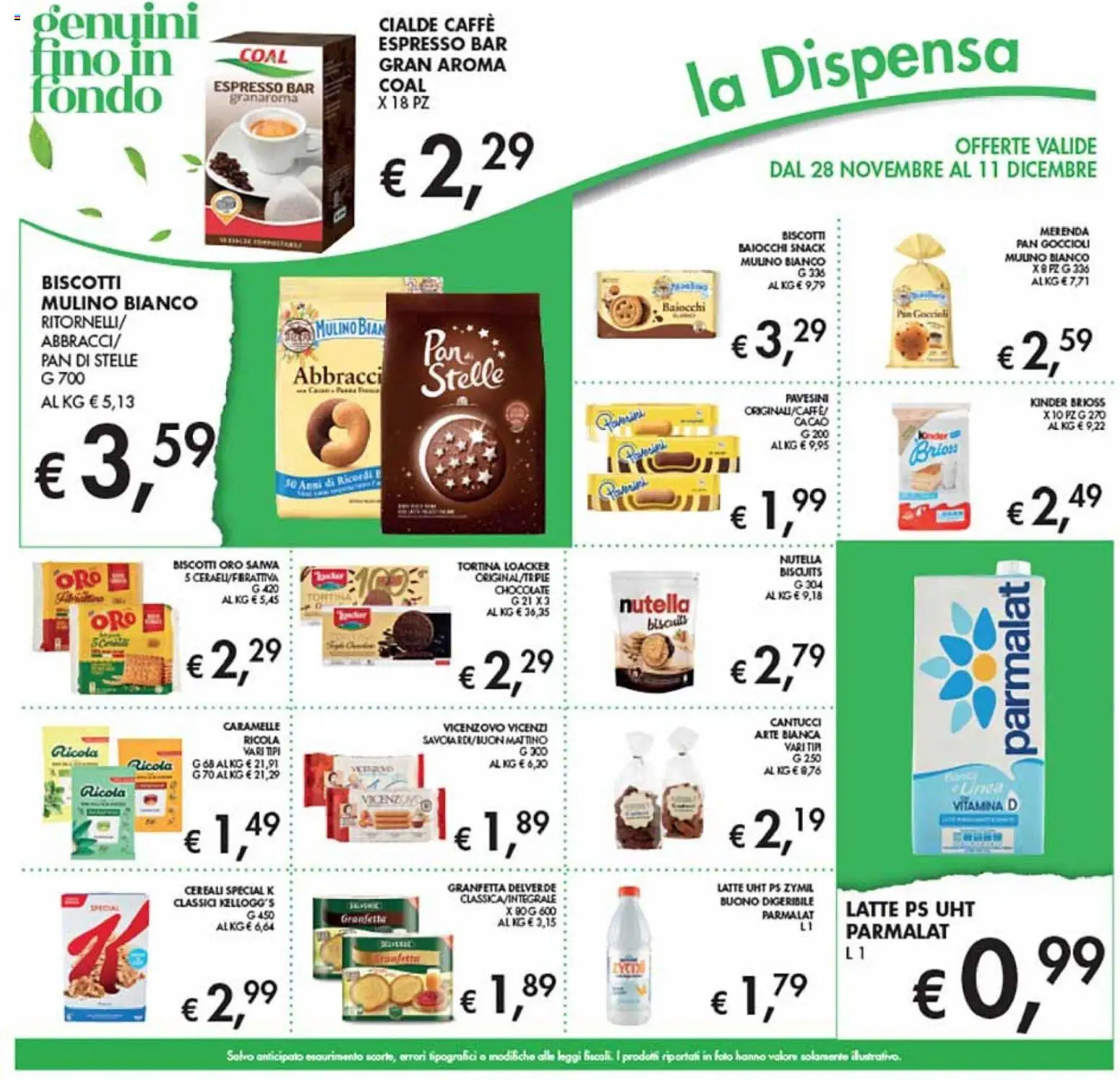 Volantino Coal del 28.11.2025 | Pagina: 19 | Prodotti: Cereali, Biscotti, Latte, Cacao