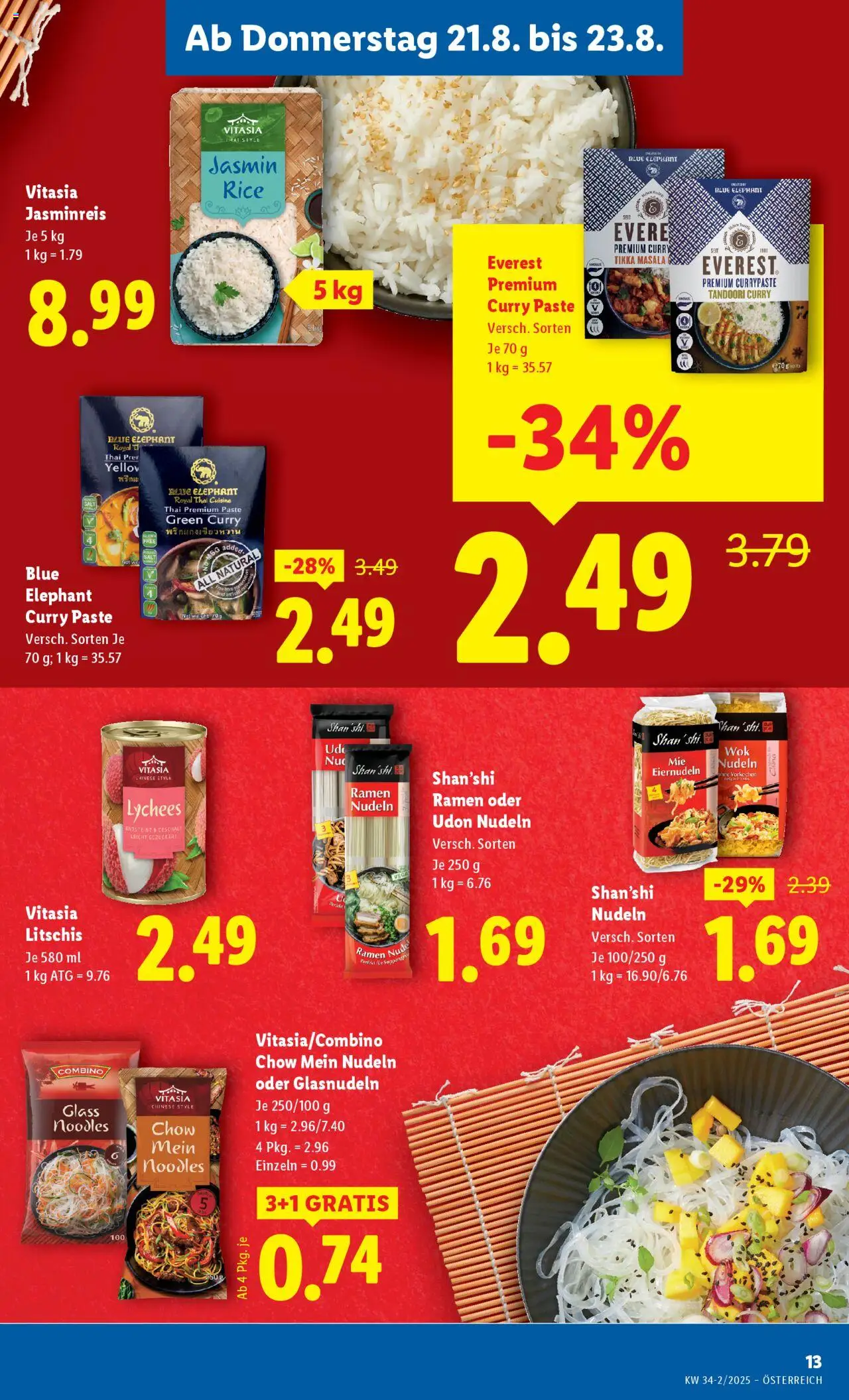 Lidl Flugblatt gültig ab 21.08.2025 | Seite: 15 | Produkte: Nudeln