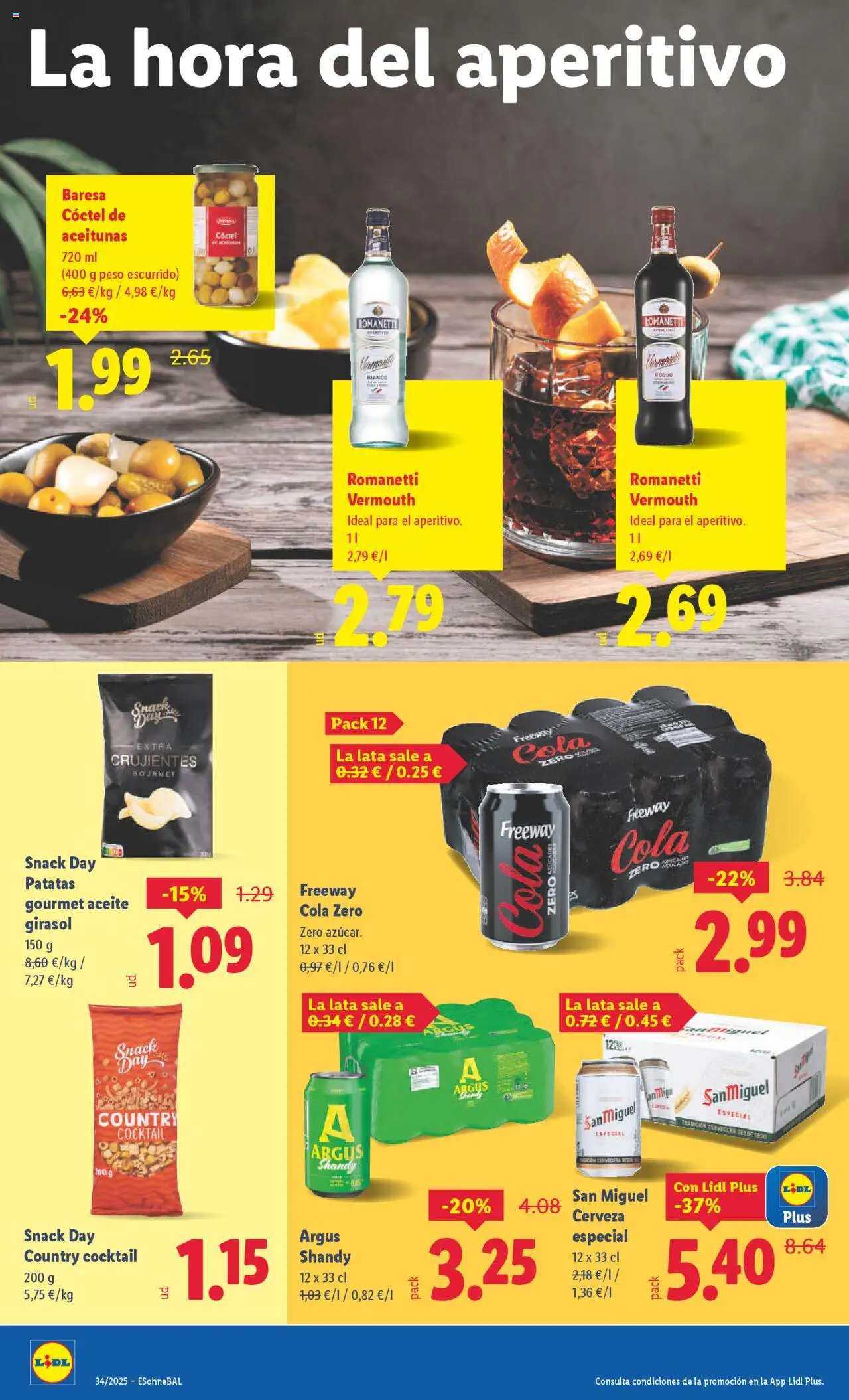 Lidl catálogo BCN │ válido desde el 18.08.2025 | Página: 14 | Productos: Aceite, Cerveza, Peso