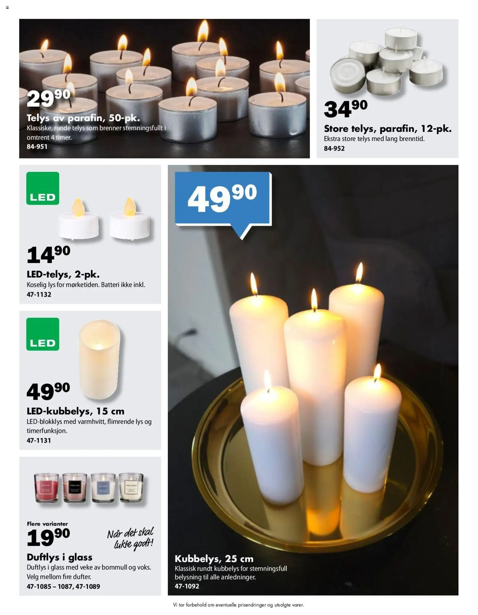 {H1} | Side: 8 | Produkter: Lys, Batteri, Mouth wash, Duftlys