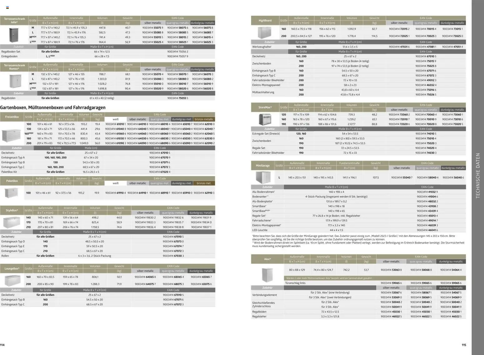 Dehner  Biohort – Metall für Garten & Terrasse gültig ab 05.01.2026 | Seite: 58 | Produkte: Gewicht